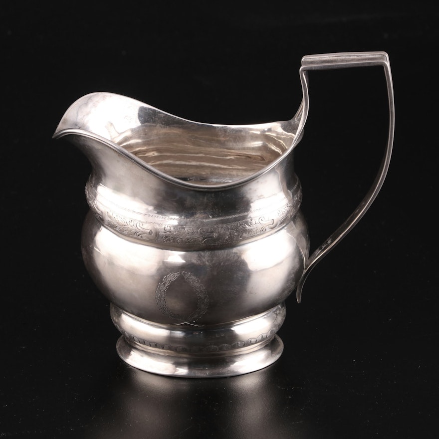 Edward H. Breese Reproduction Sterling Silver Creamer, Early to Mid 20th Century