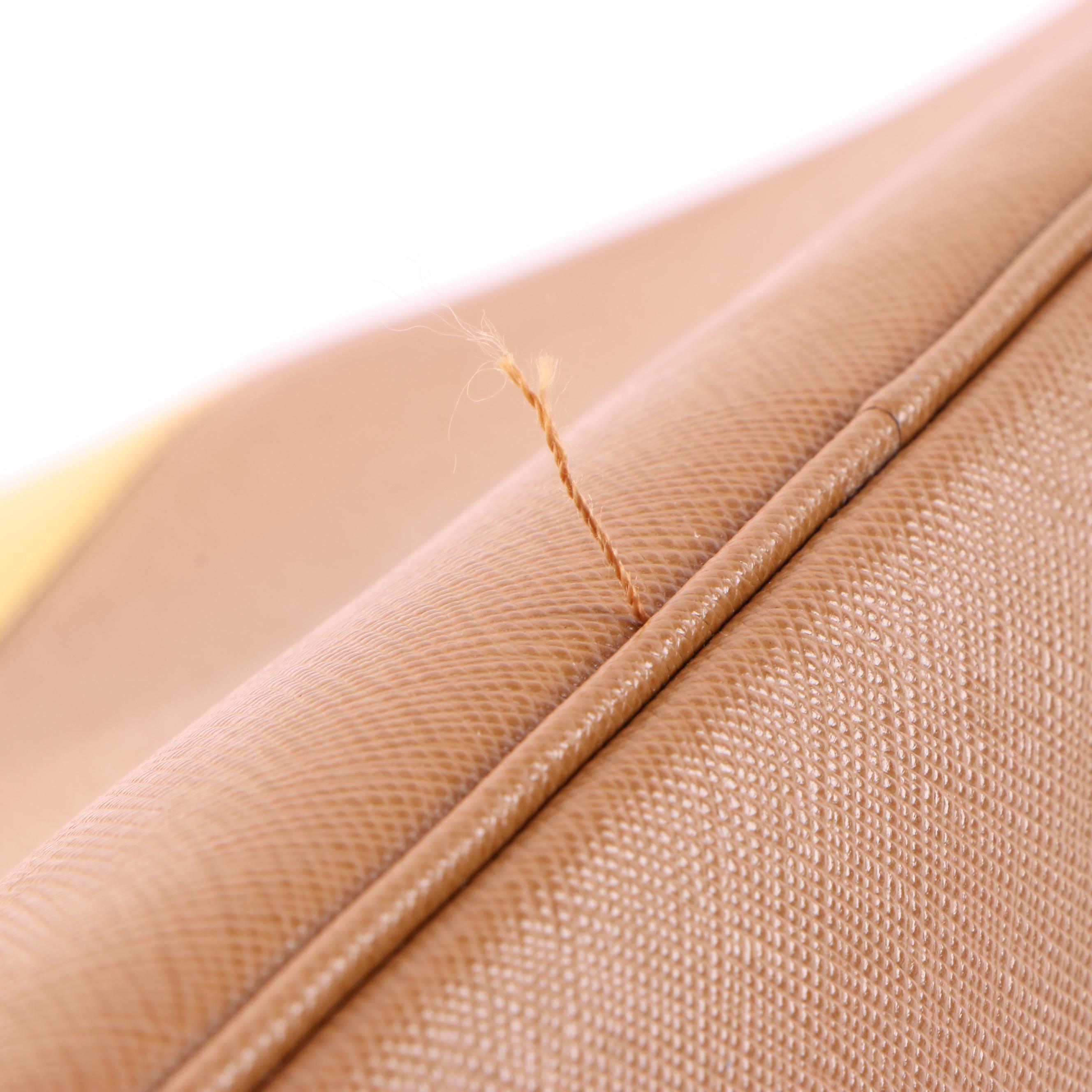 Prada Promenade Medium Bag in Bicolor Saffiano Leather