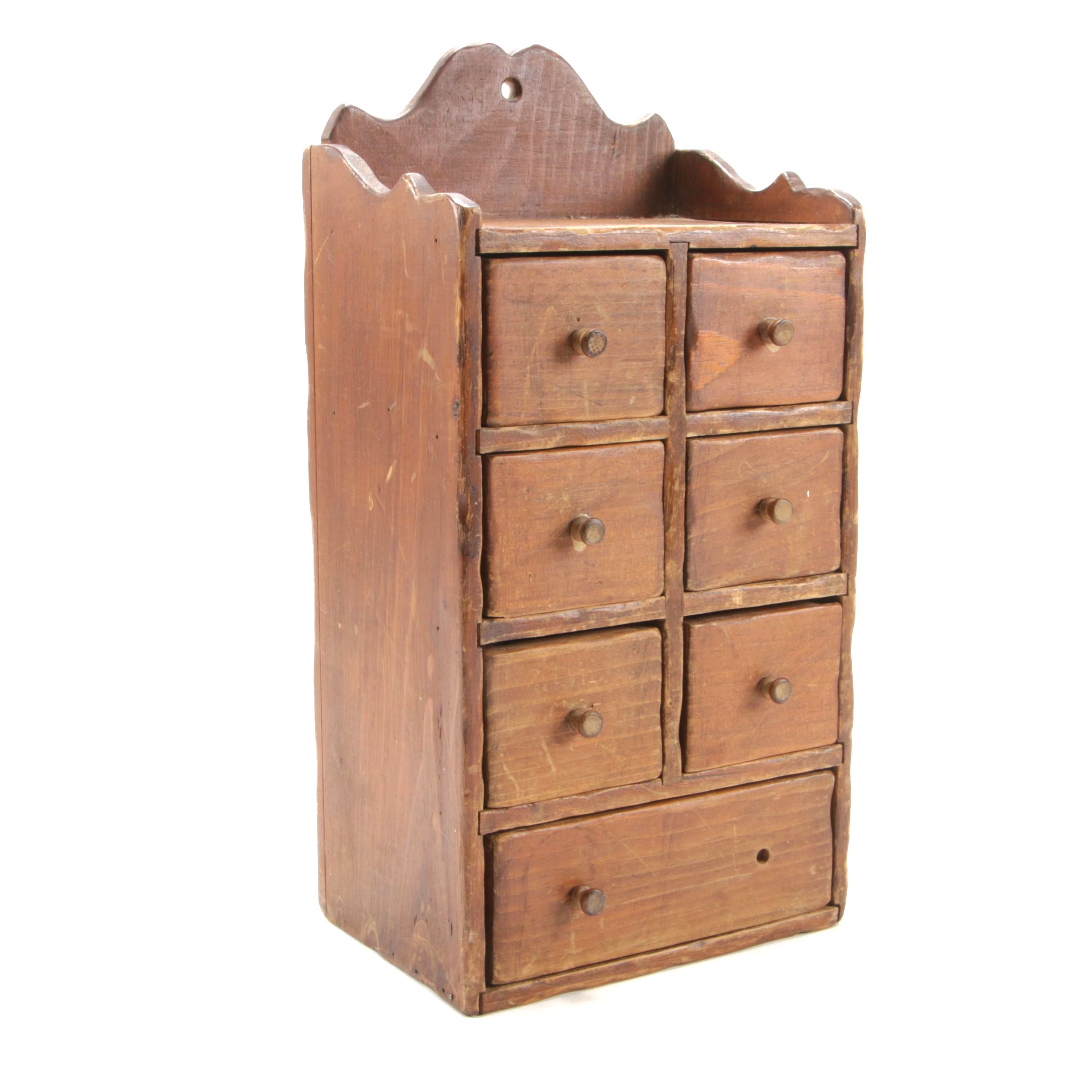 Decorative Hand Crafted Wooden Notion Box Organizer