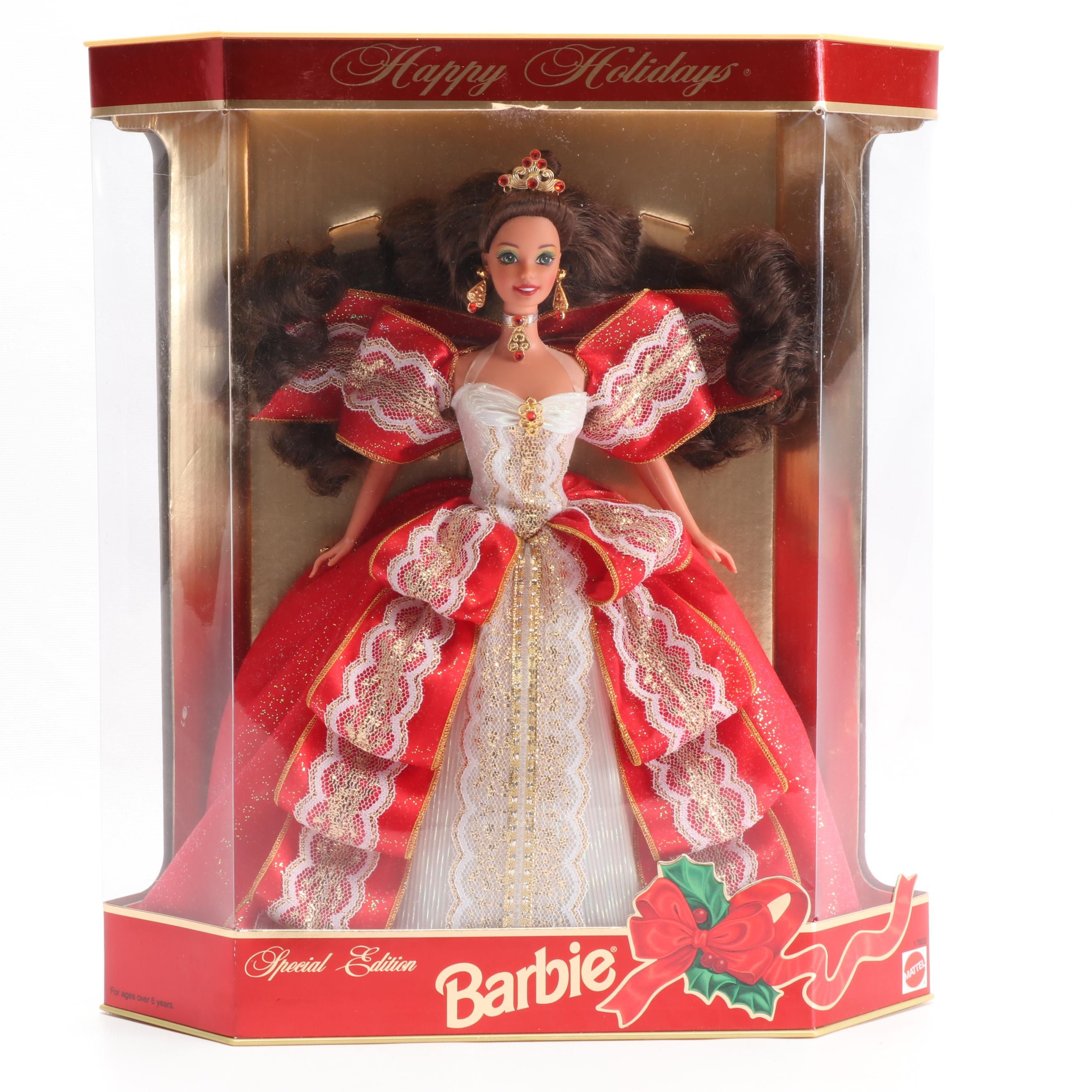 Mattel "Happy Holiday" Barbie Doll in Original Packaging, 1997