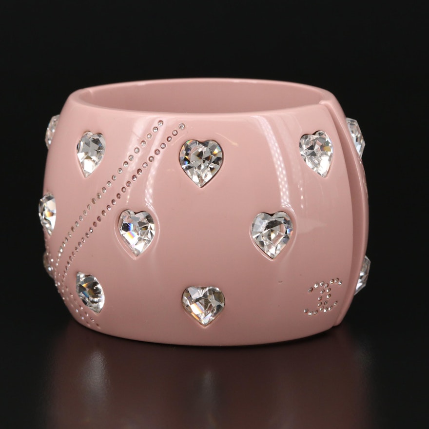 2004 Chanel Rhinestone Cuff Bracelet