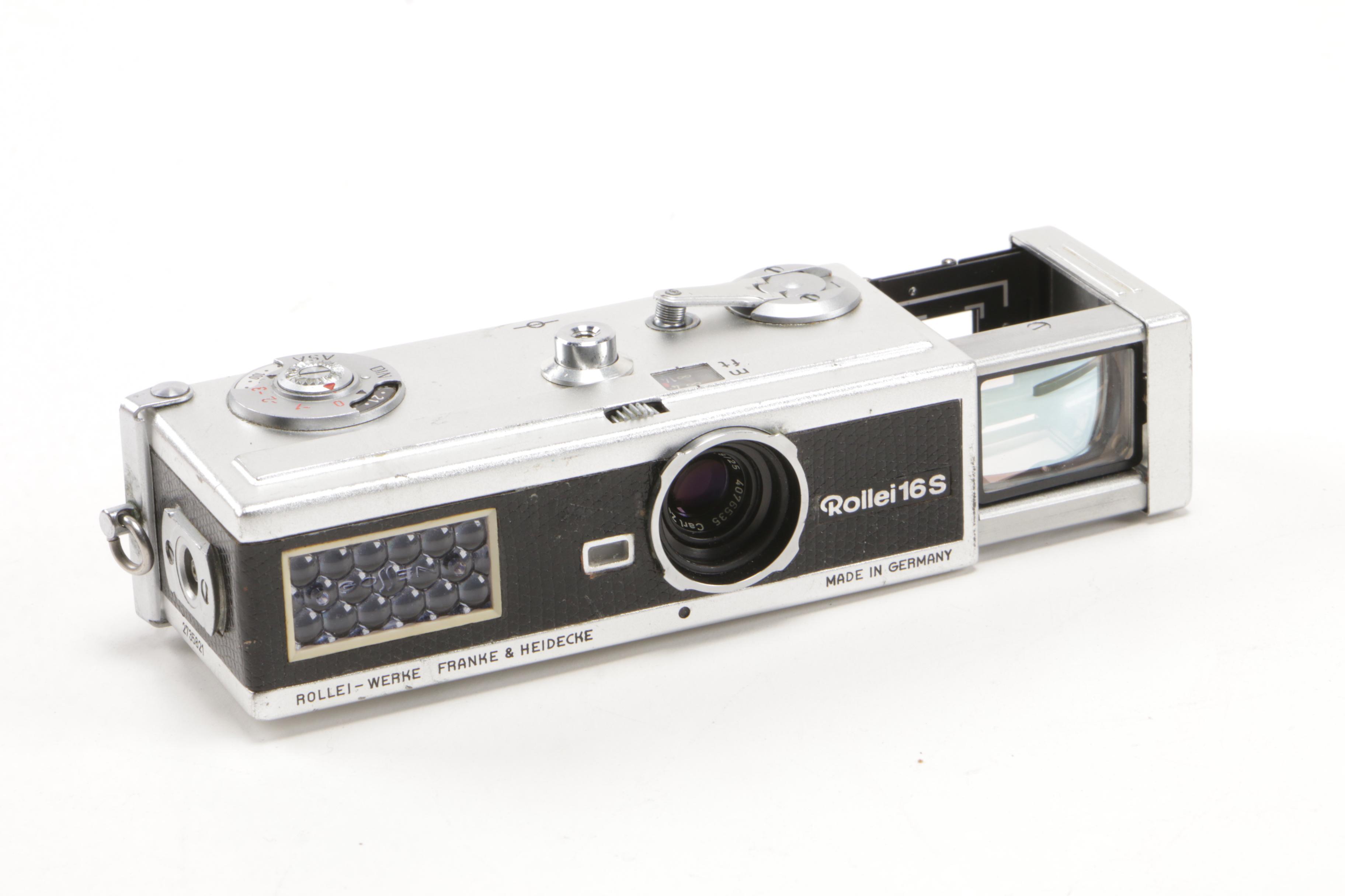 Minolta -16, Rollei 16S and Yashika 16EE Subminiature Cameras