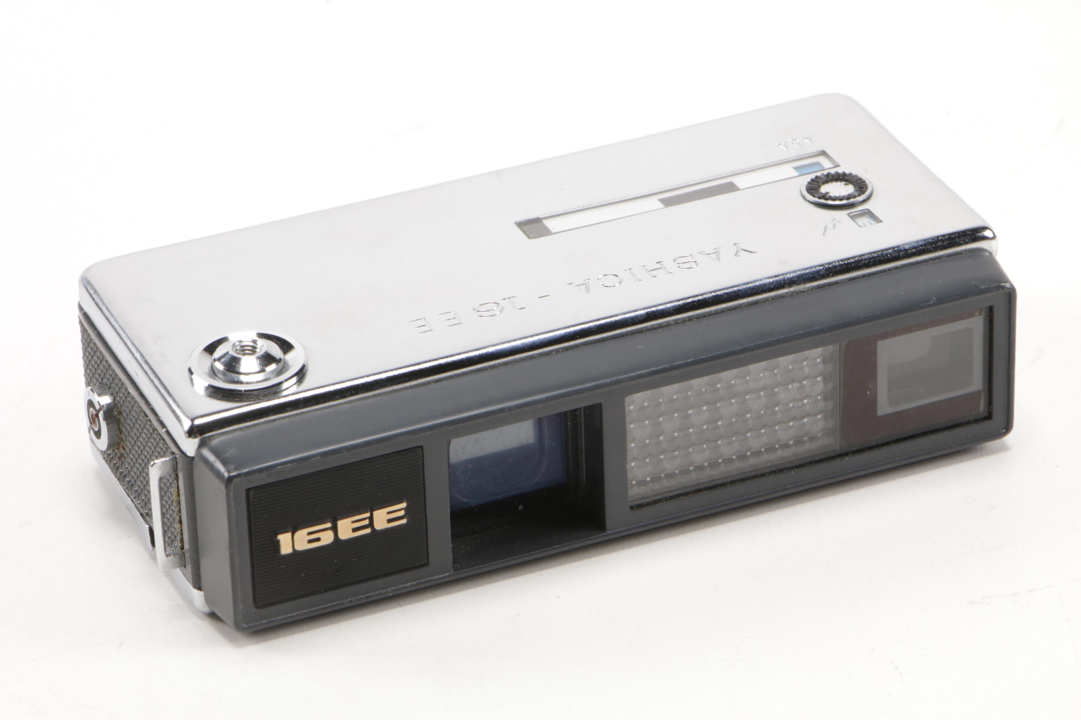 Minolta -16, Rollei 16S and Yashika 16EE Subminiature Cameras