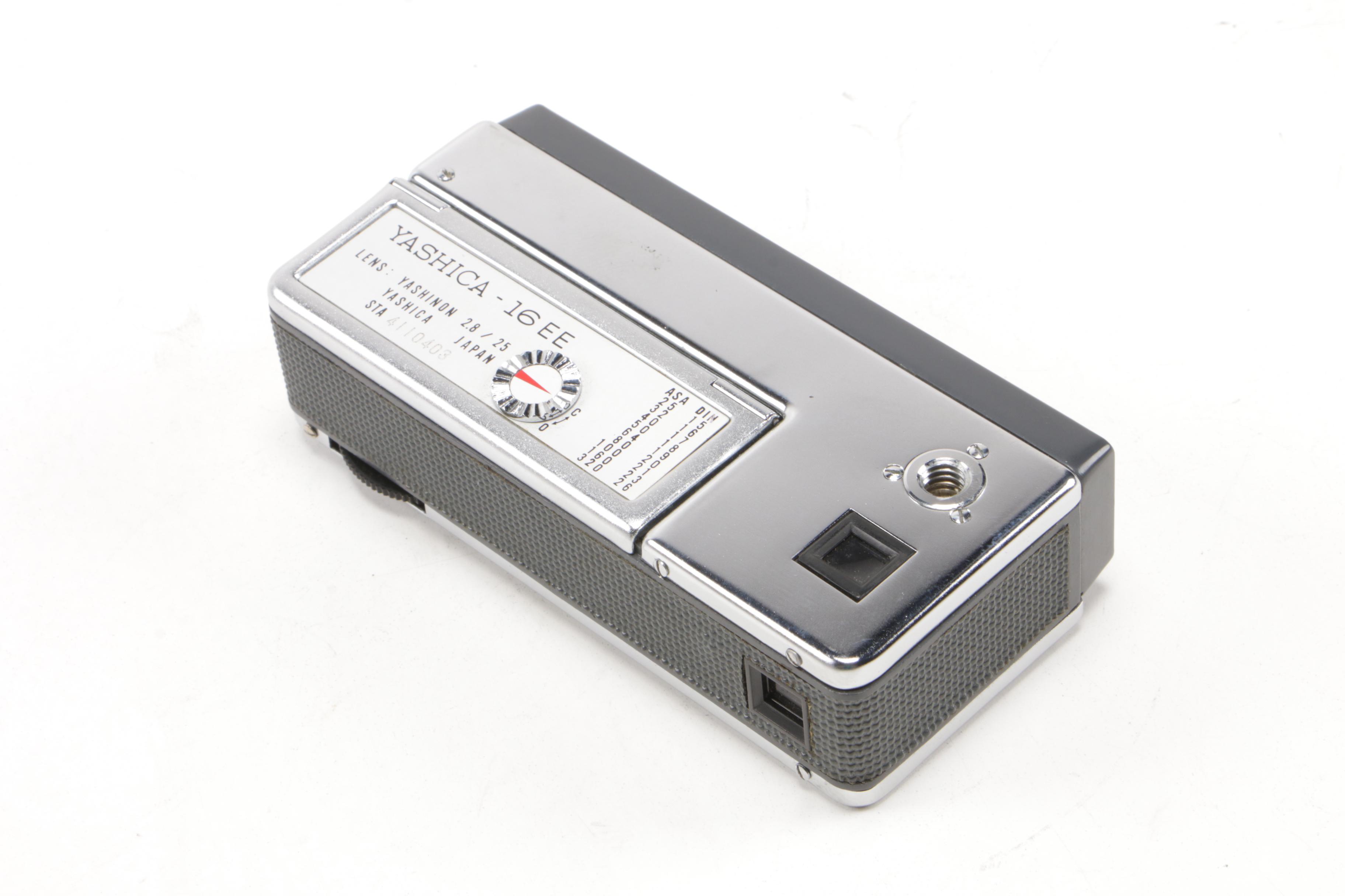 Minolta -16, Rollei 16S and Yashika 16EE Subminiature Cameras