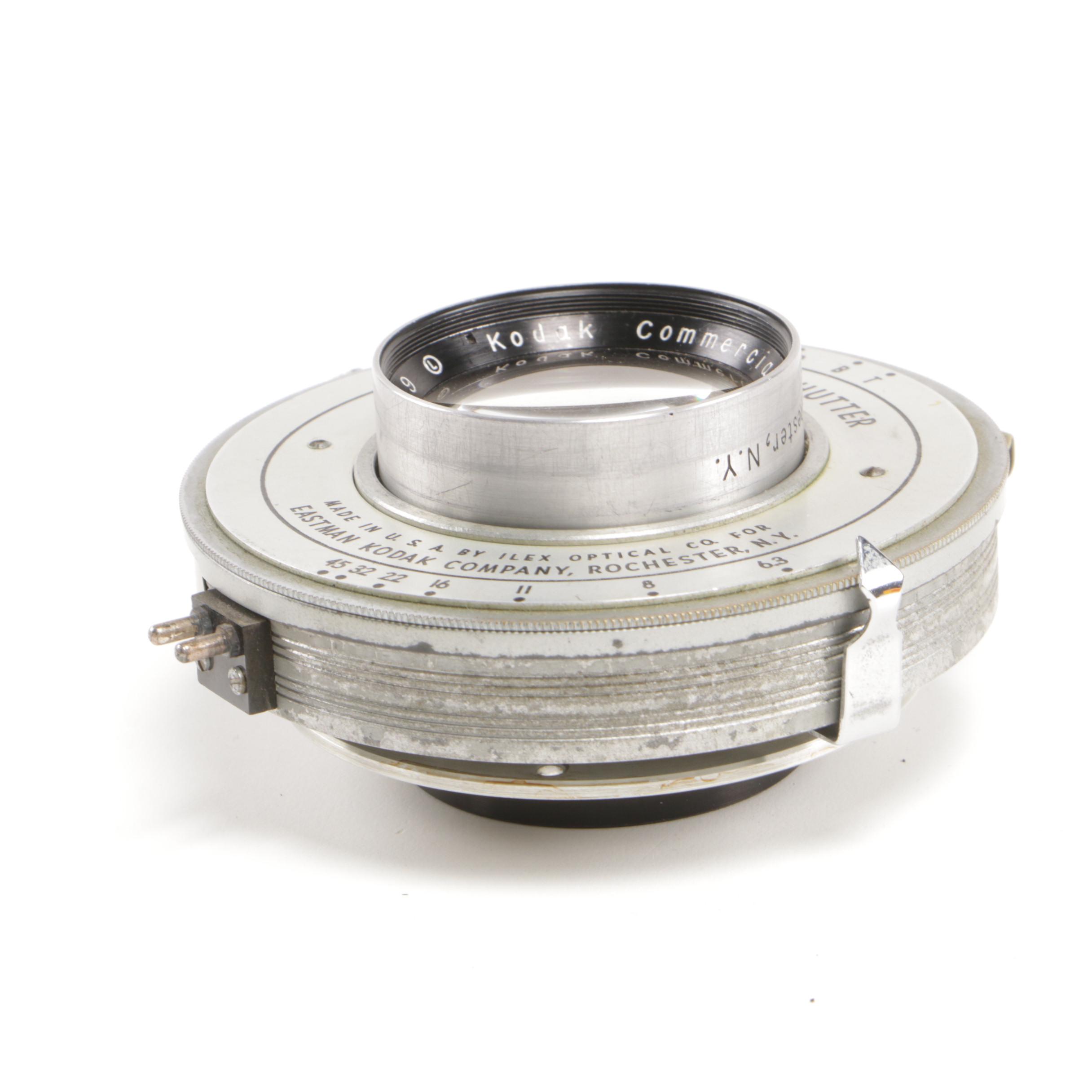 Kodak Commercial Ektar 8 1/2" Lens with No. 3 Acme Synchro Shutter and Filters