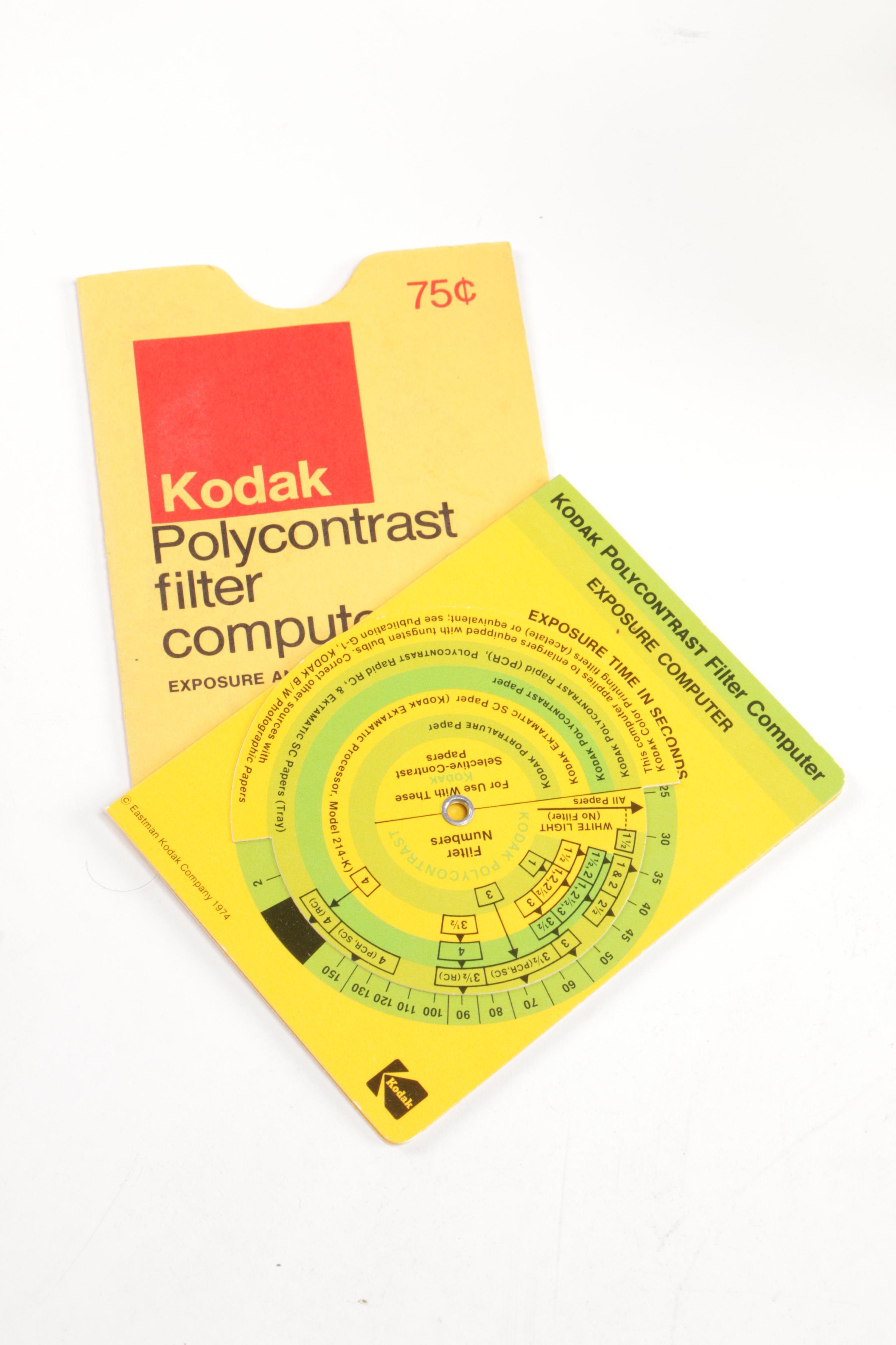 Kodak Commercial Ektar 8 1/2" Lens with No. 3 Acme Synchro Shutter and Filters