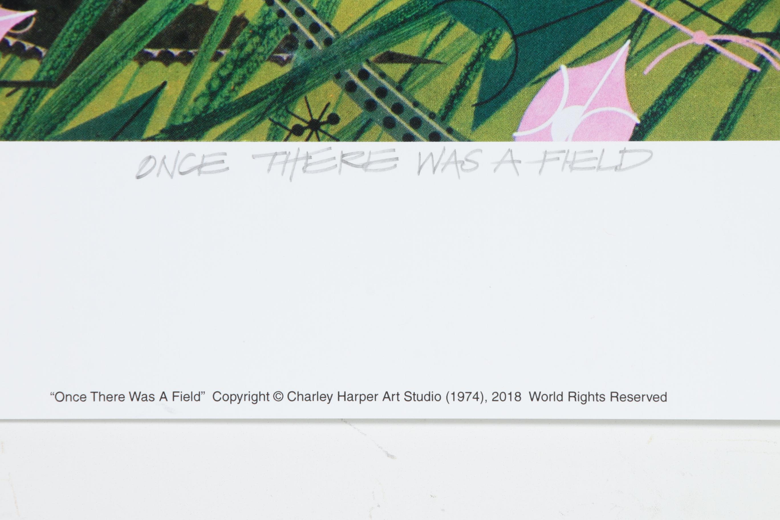 Offset Lithograph after Charley Harper "Once There Was a Field"