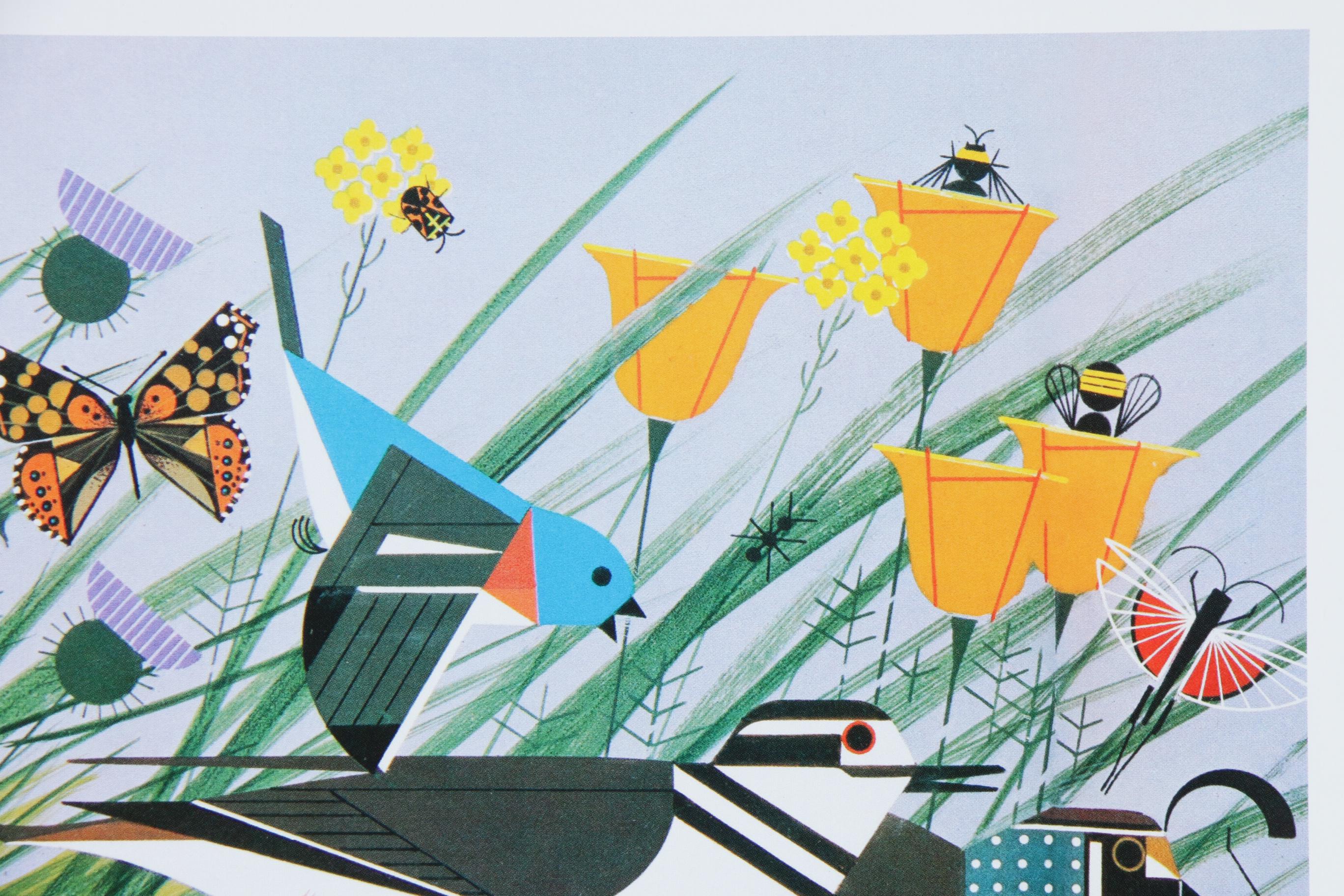 Offset Lithograph after Charley Harper "Once There Was a Field"