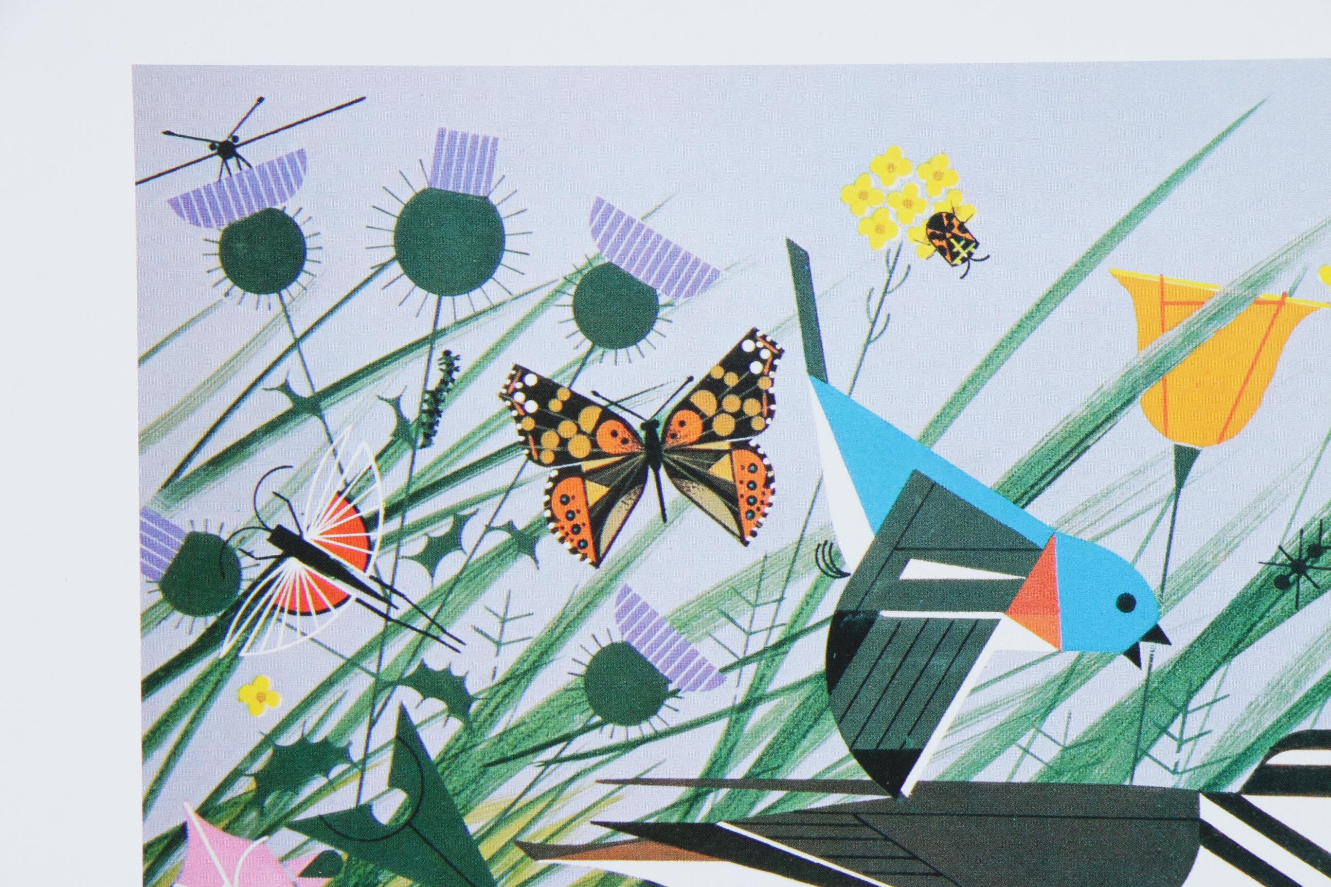 Offset Lithograph after Charley Harper "Once There Was a Field"
