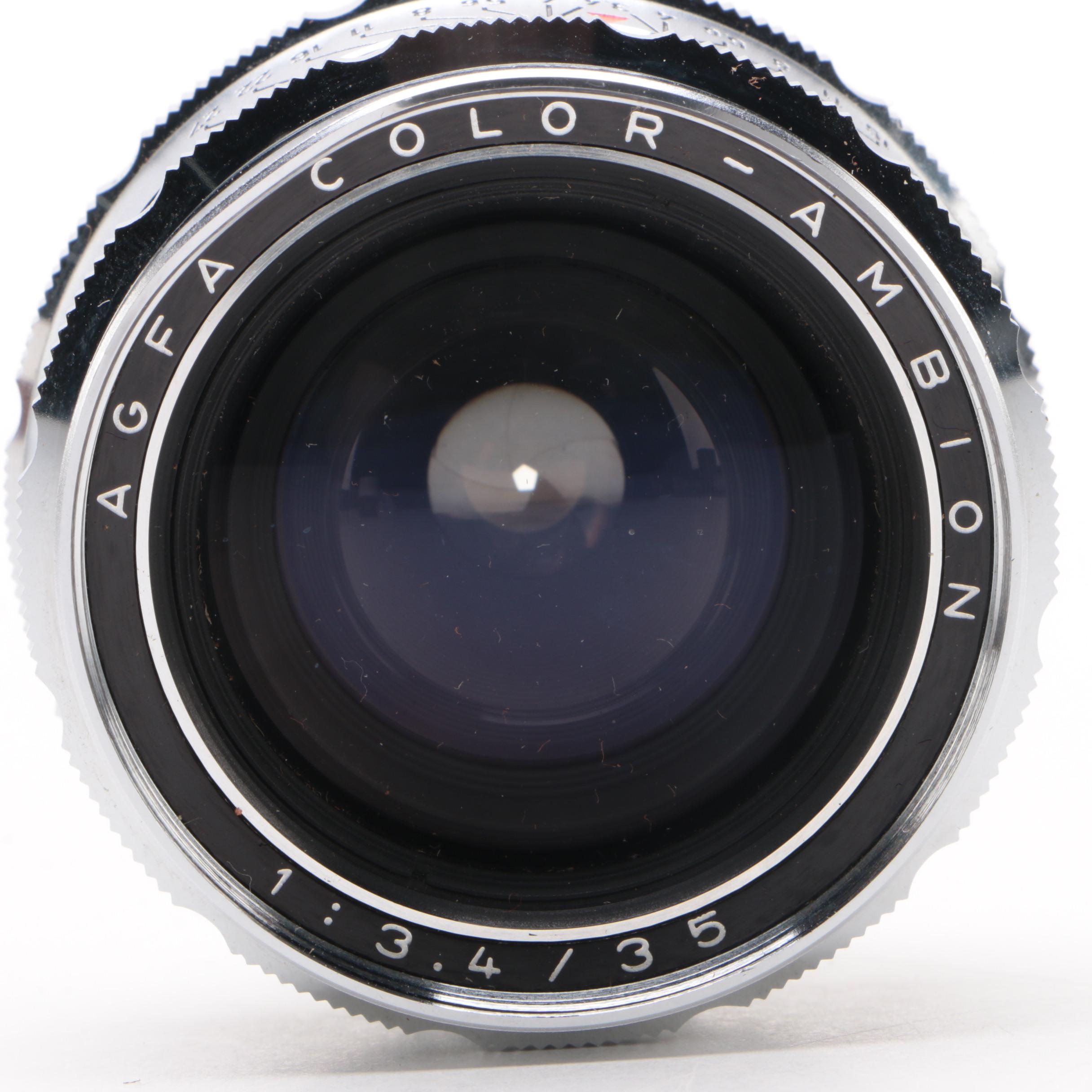 Agfa Color-Ambion Wide Angle Lens 1:3.4 35mm with Case