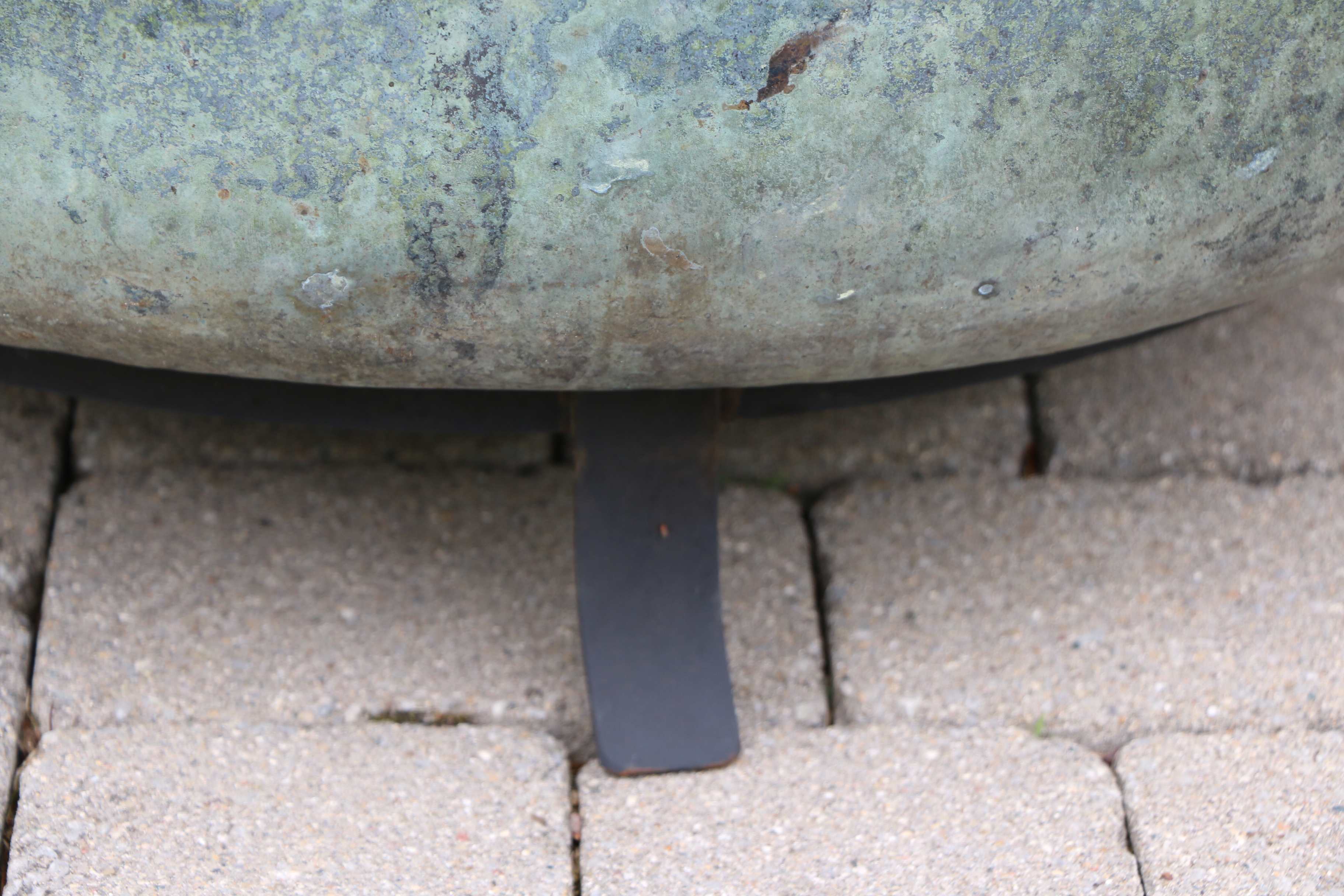 Smith & Hawken Verdigris Patina Round Wood Burning Fire Pit