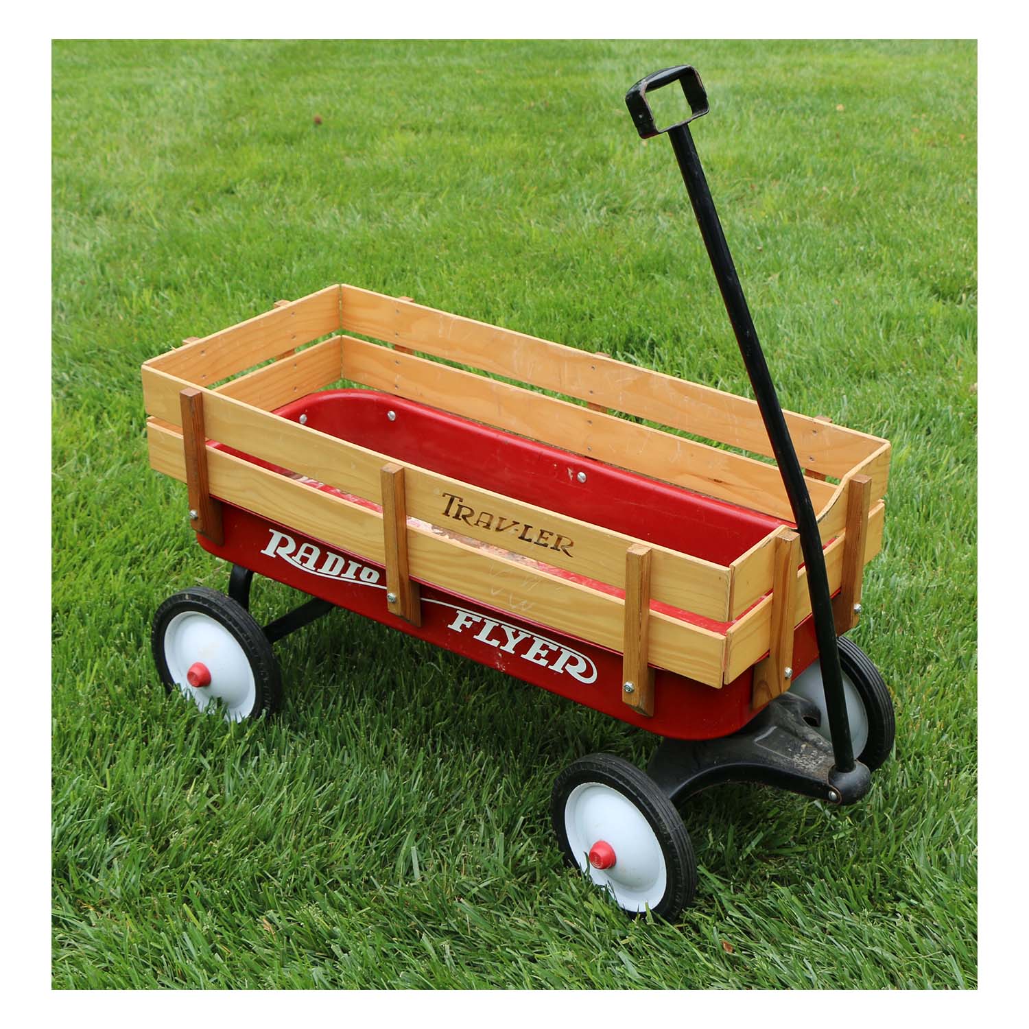 Radio Flyer "Traveler" Red Wood and Steel Wagon