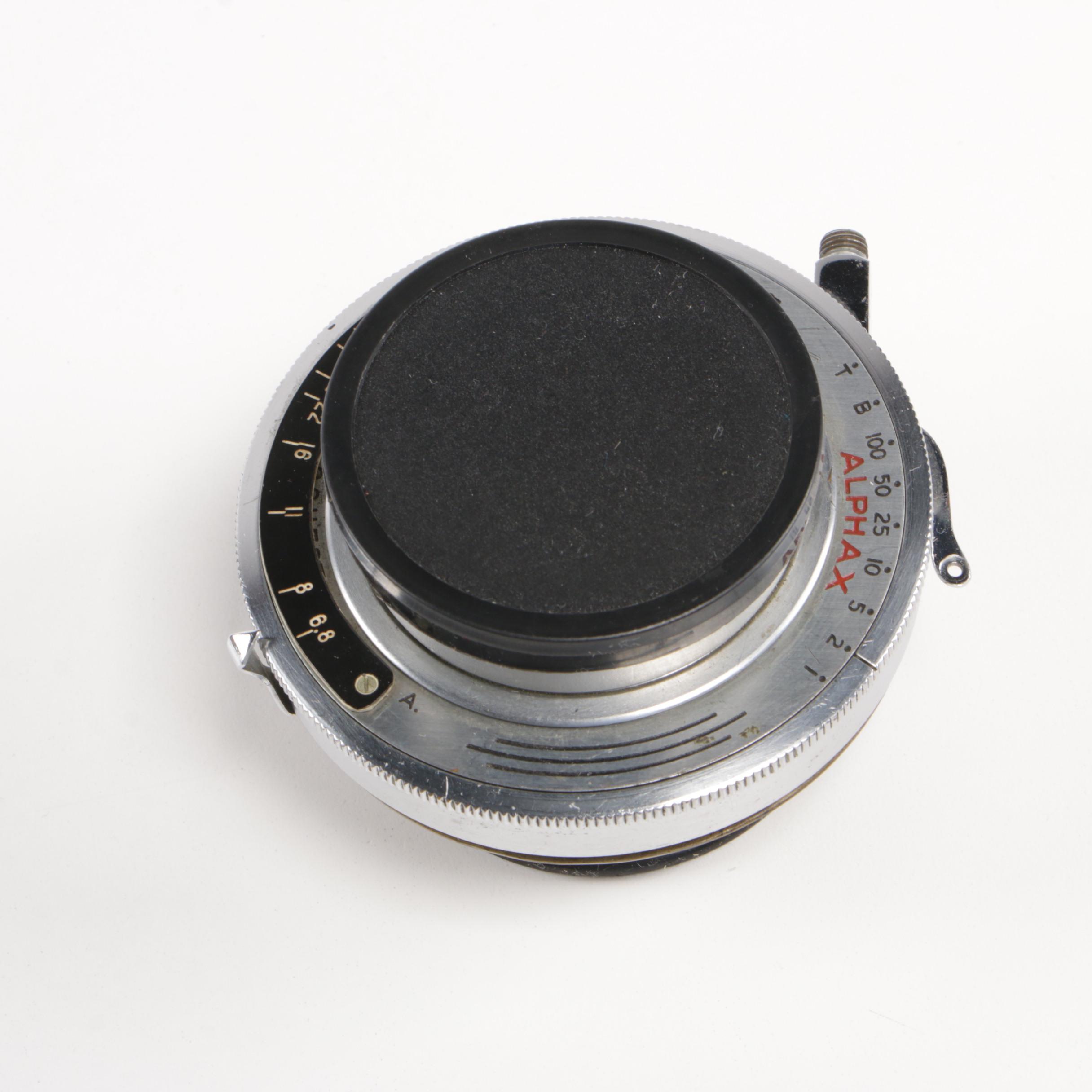 Goerz Dagor 9.5in f/6.8 Camera Lens with Wollensak Camera Lenses