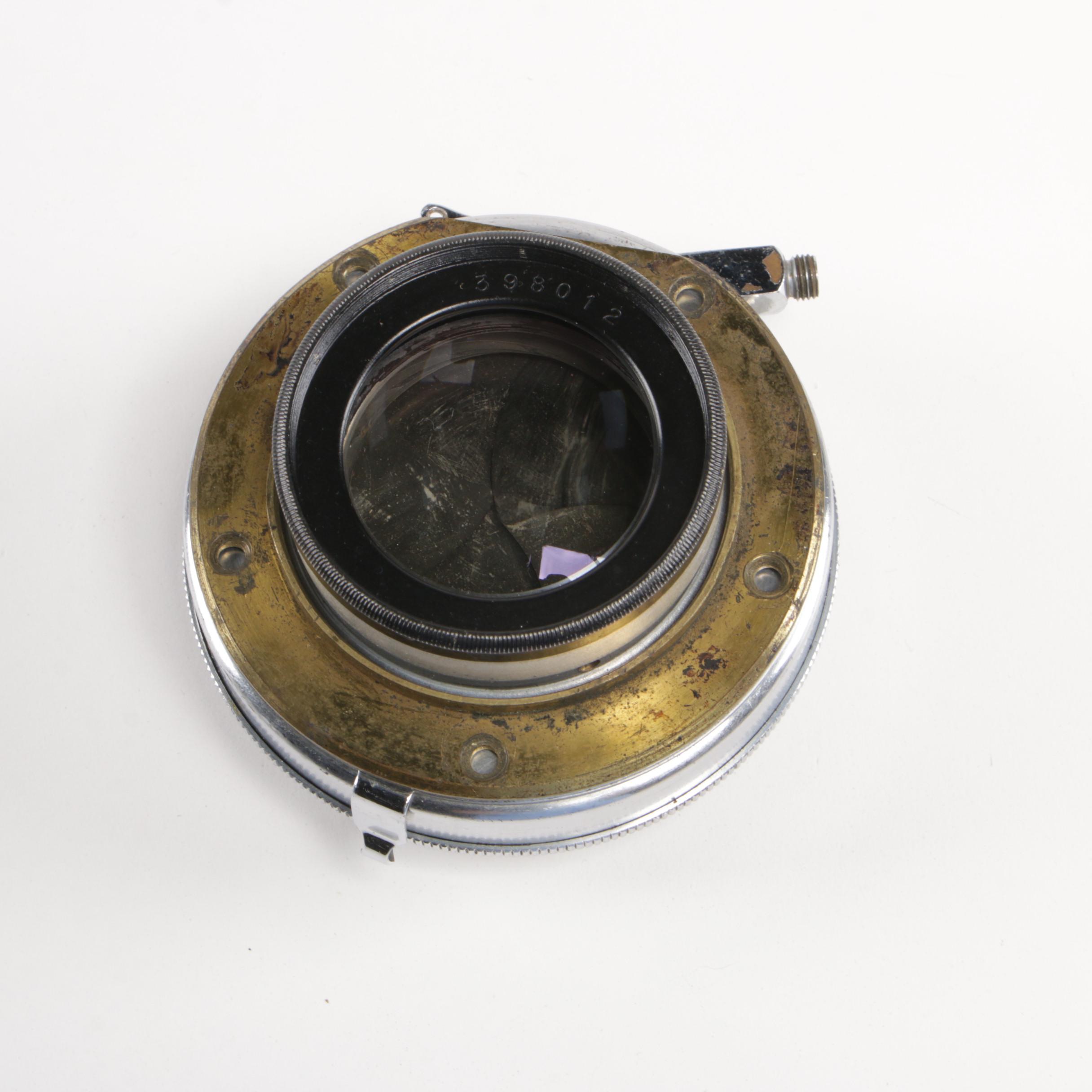 Goerz Dagor 9.5in f/6.8 Camera Lens with Wollensak Camera Lenses