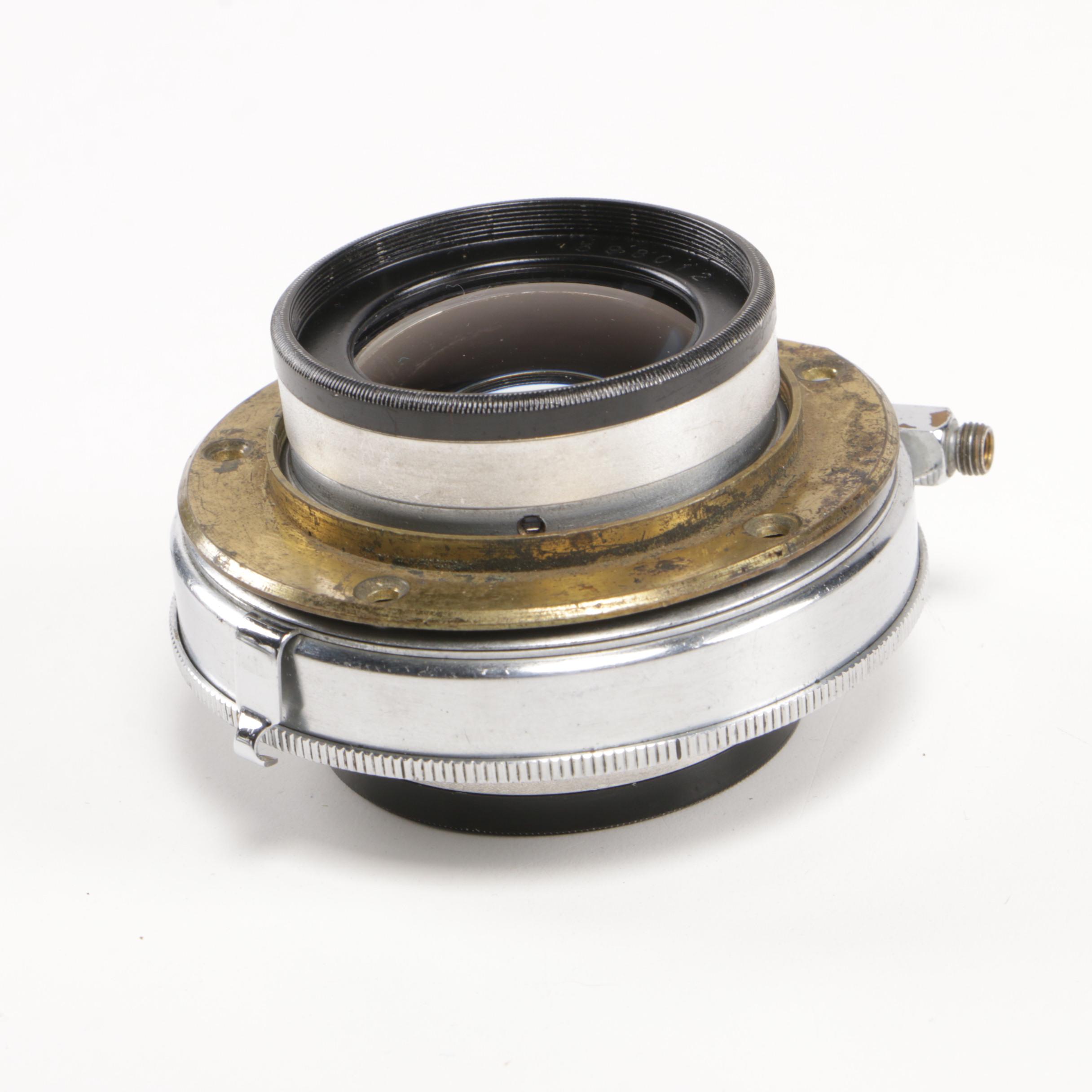 Goerz Dagor 9.5in f/6.8 Camera Lens with Wollensak Camera Lenses