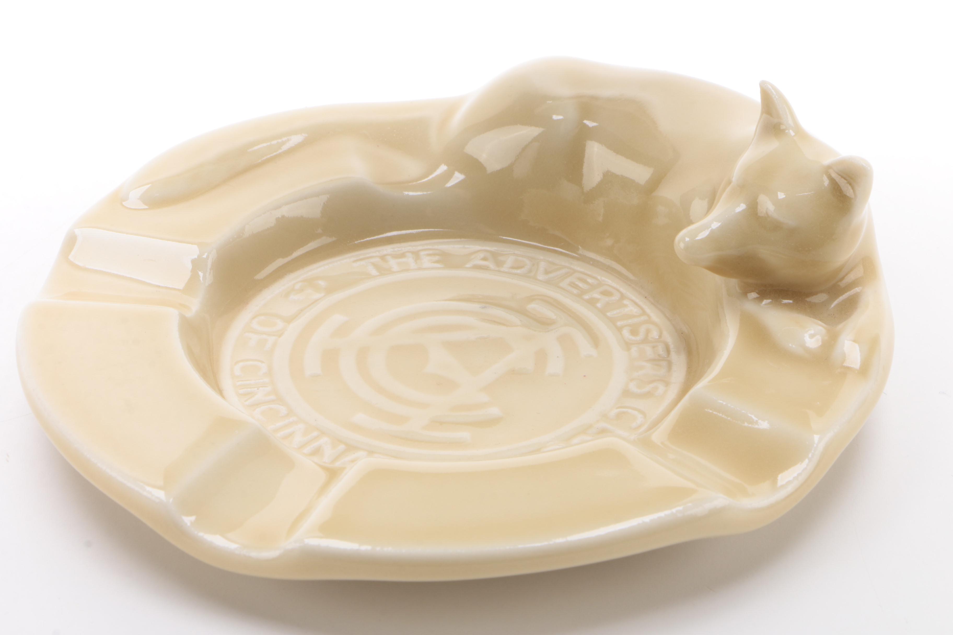 Rookwood Pottery Commemorative Astray for The Advertisers Club of Cincinnati