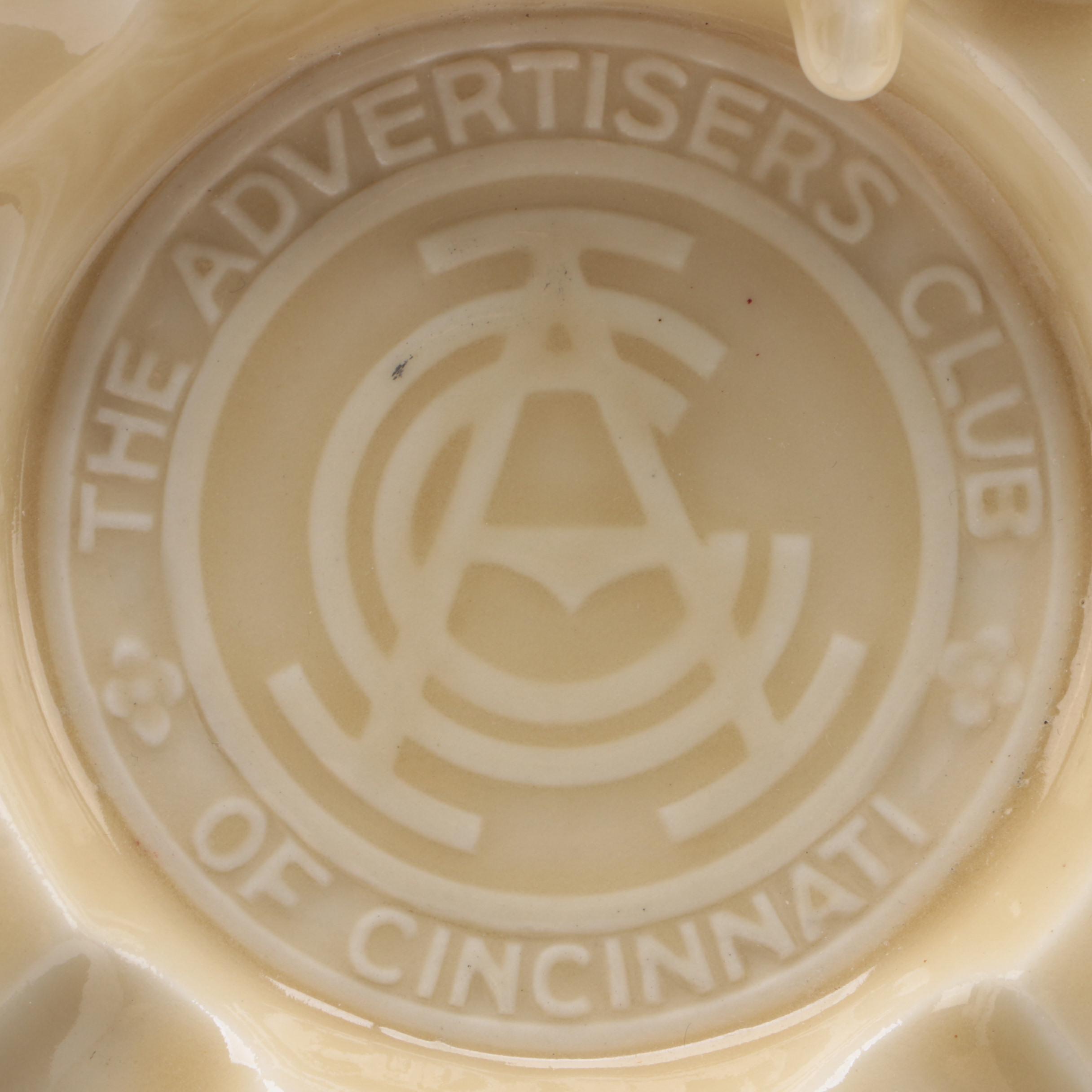 Rookwood Pottery Commemorative Astray for The Advertisers Club of Cincinnati