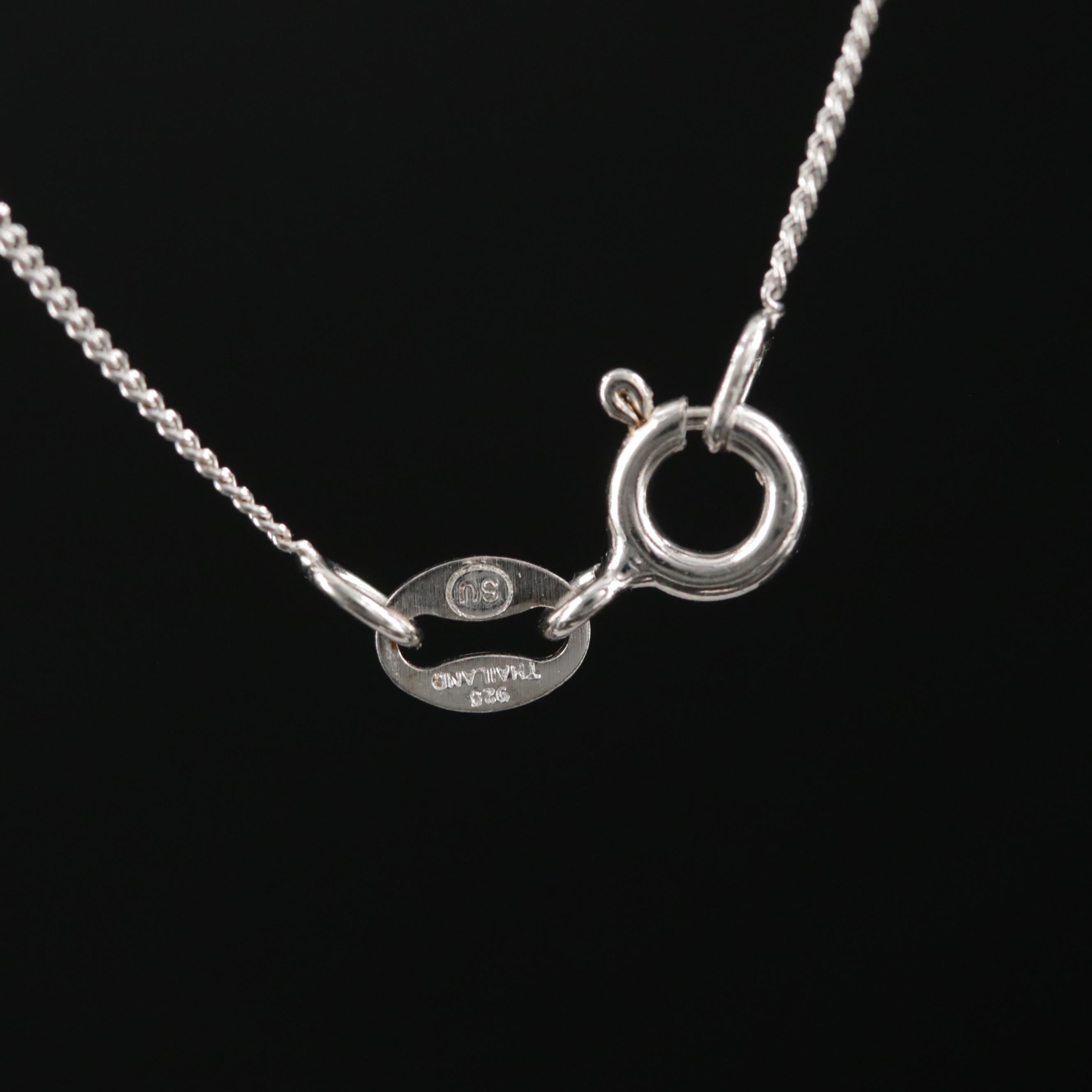 Sterling Silver "Buddha Under The Bodhi Tree" Pendant Necklace