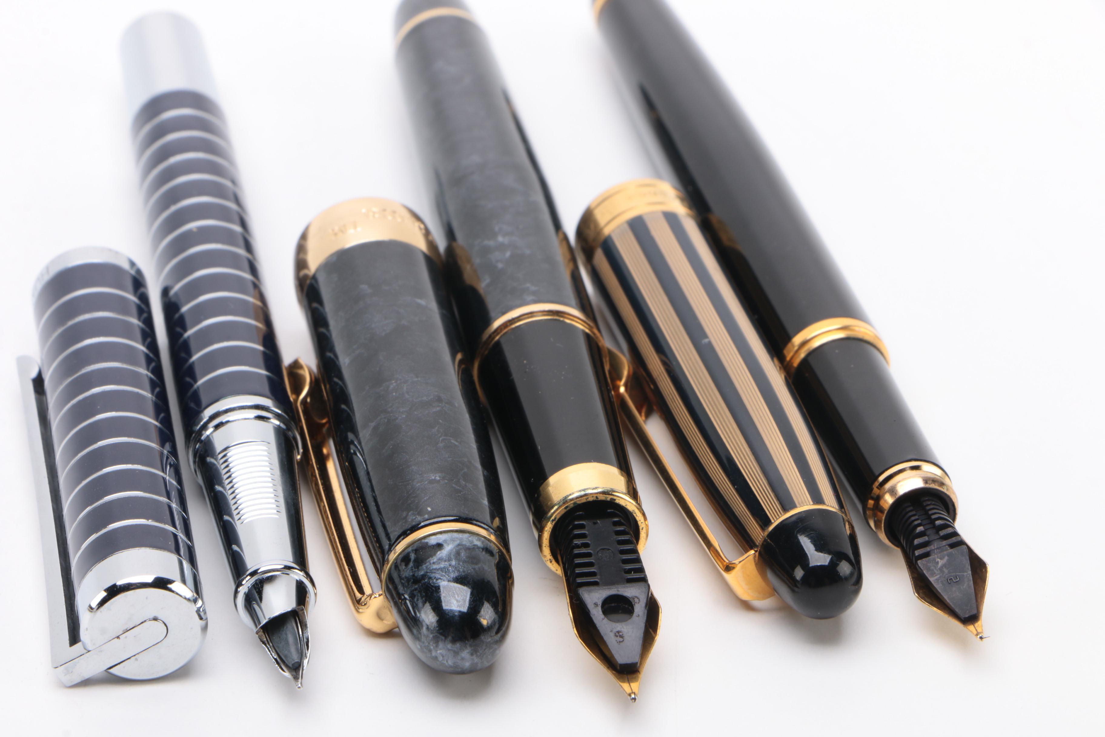 Fujiyama "Voyager", Huashilai 2150, and Walk-Over Fountain Pens