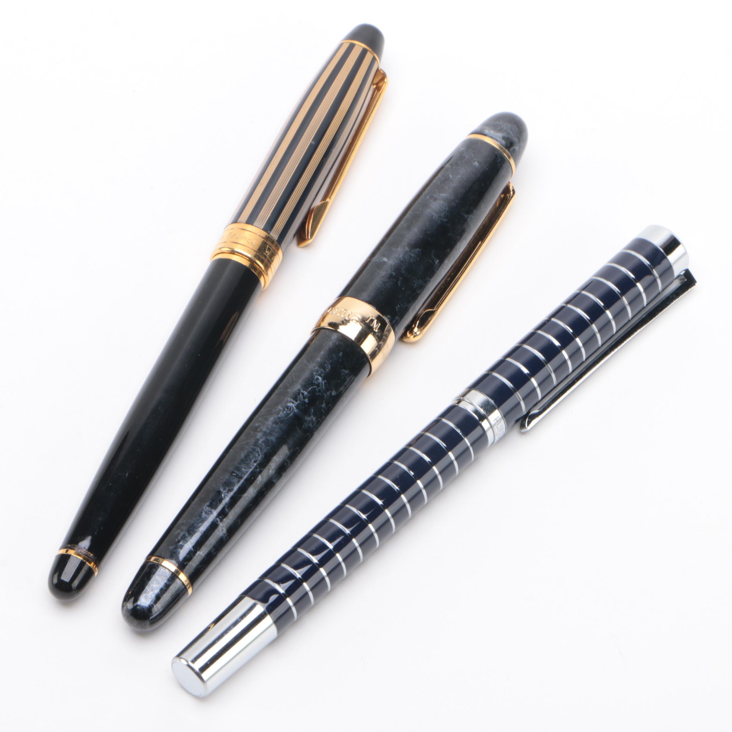 Fujiyama "Voyager", Huashilai 2150, and Walk-Over Fountain Pens