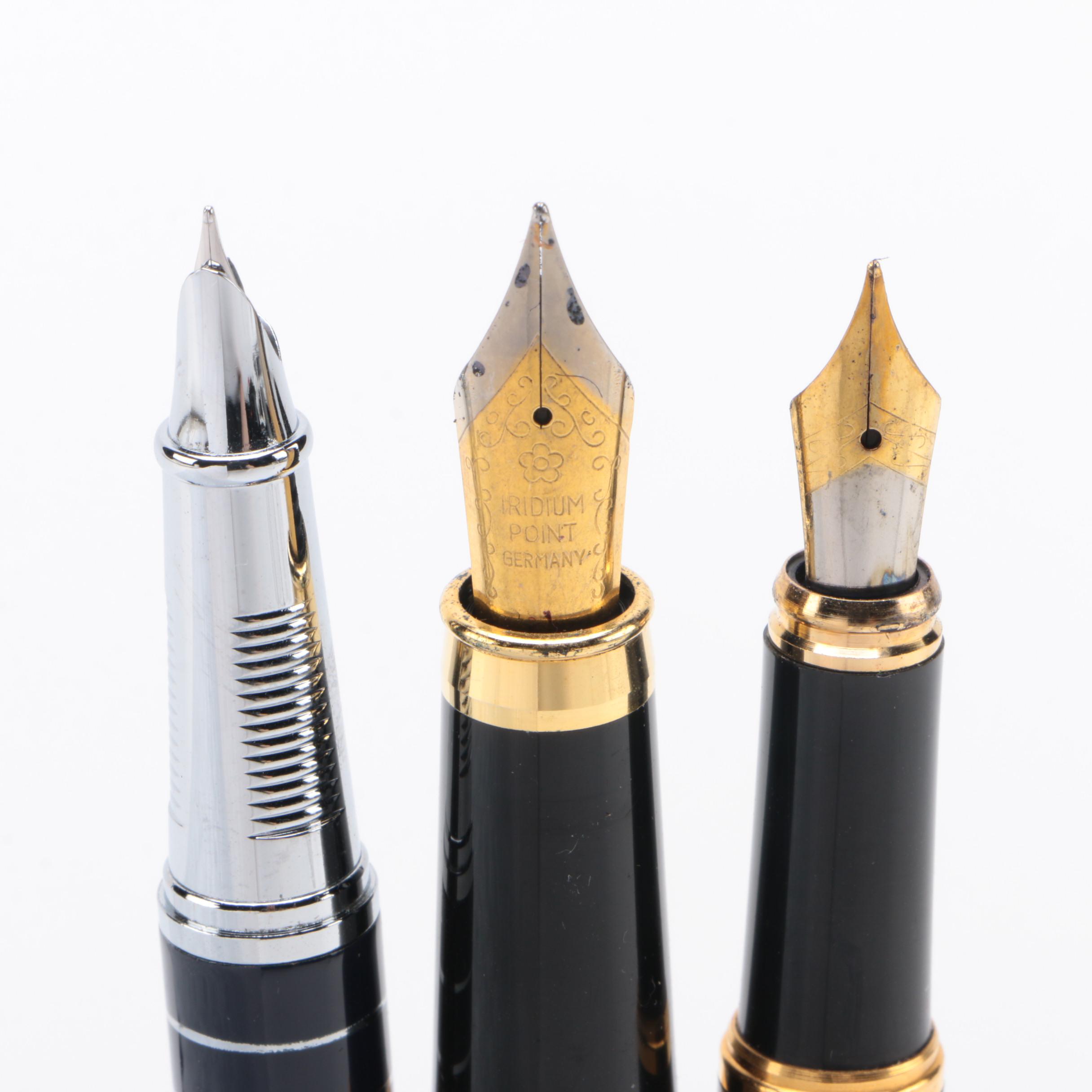 Fujiyama "Voyager", Huashilai 2150, and Walk-Over Fountain Pens