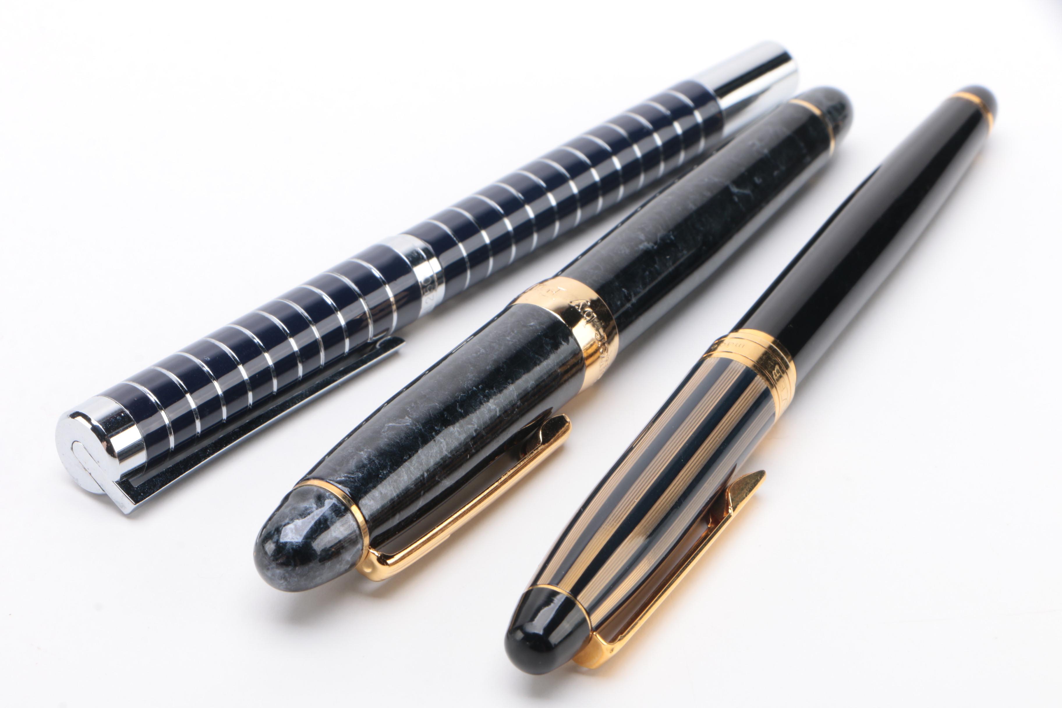 Fujiyama "Voyager", Huashilai 2150, and Walk-Over Fountain Pens