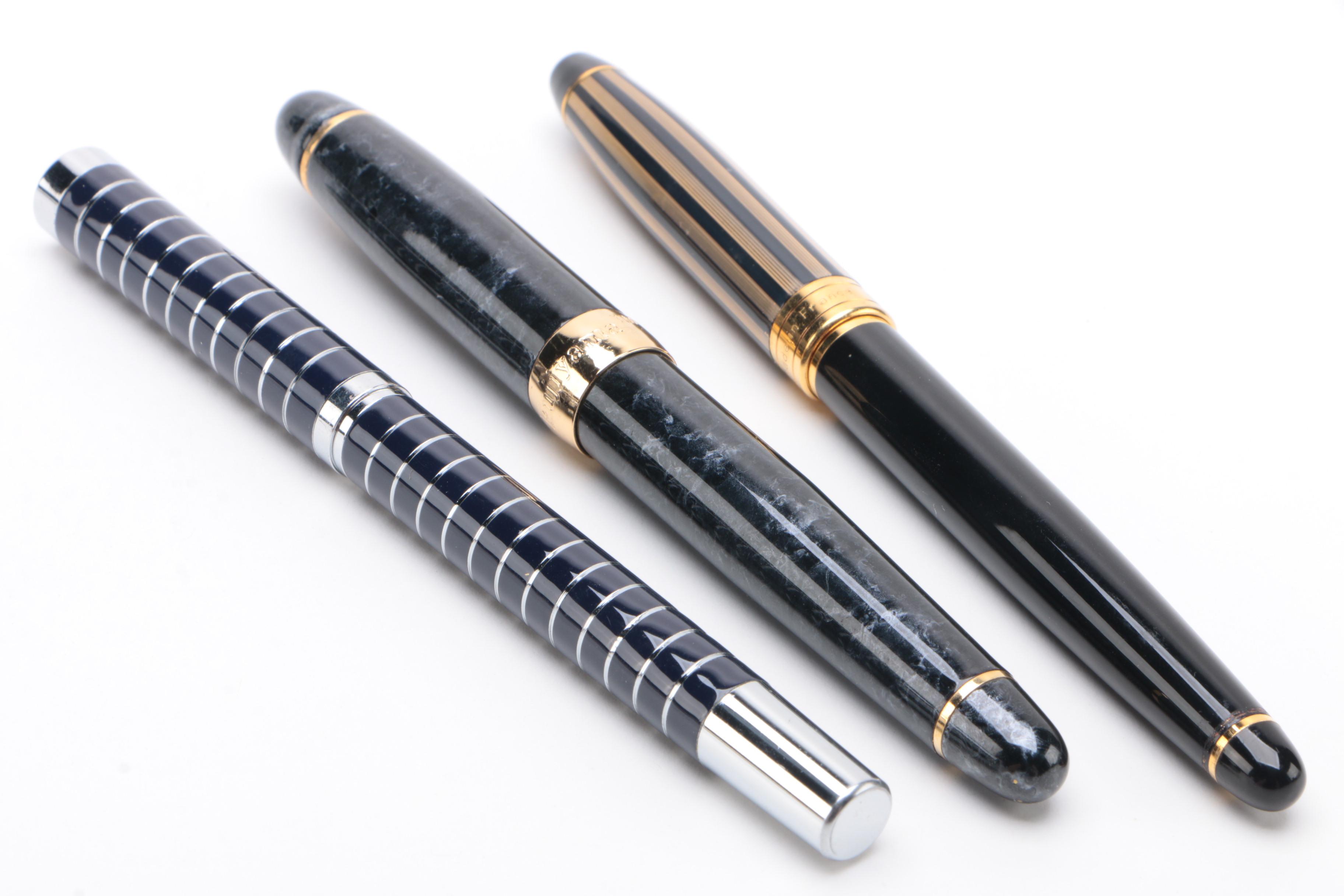 Fujiyama "Voyager", Huashilai 2150, and Walk-Over Fountain Pens