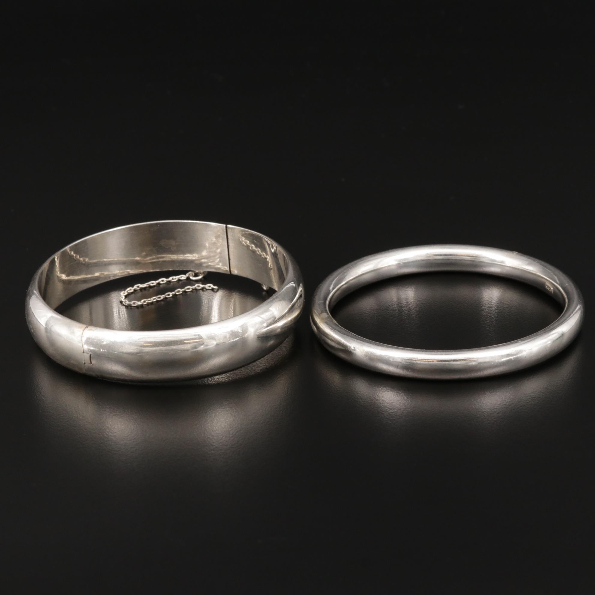 Sterling Silver Bangle Bracelets