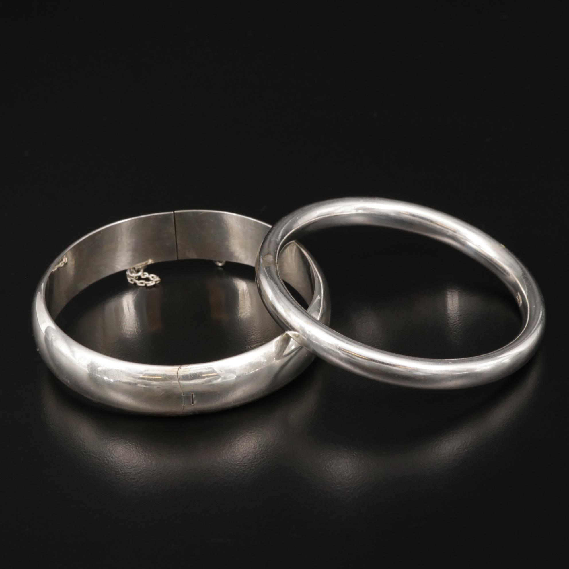 Sterling Silver Bangle Bracelets