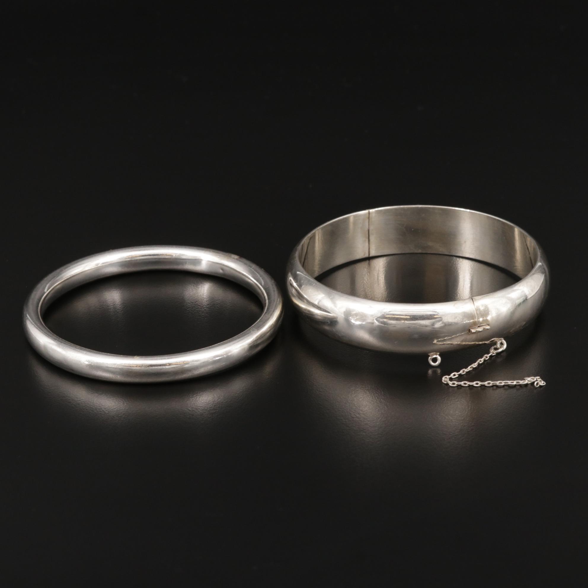 Sterling Silver Bangle Bracelets