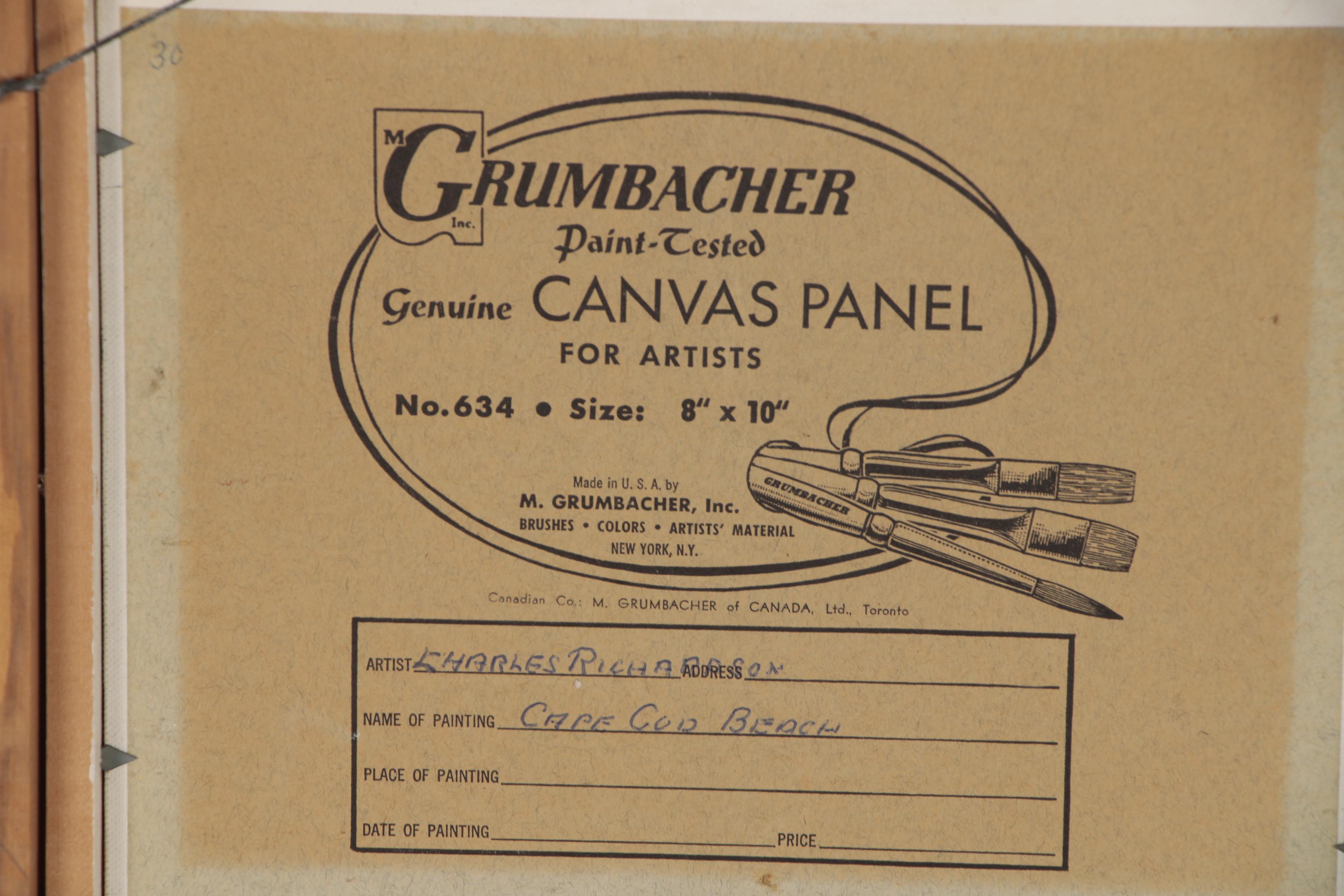 Charles Richardson Oil Painting "Cape Cod Beach"