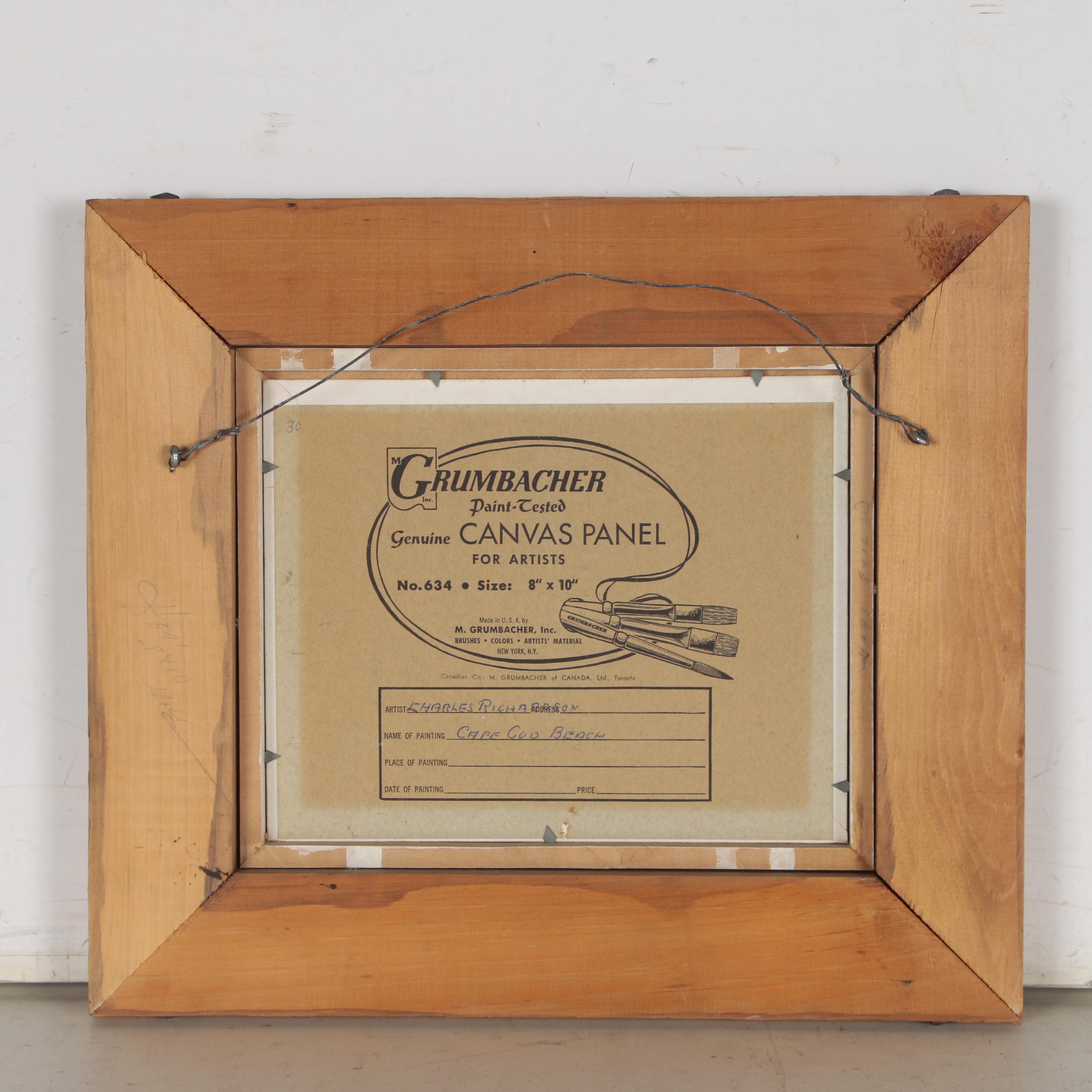 Charles Richardson Oil Painting "Cape Cod Beach"