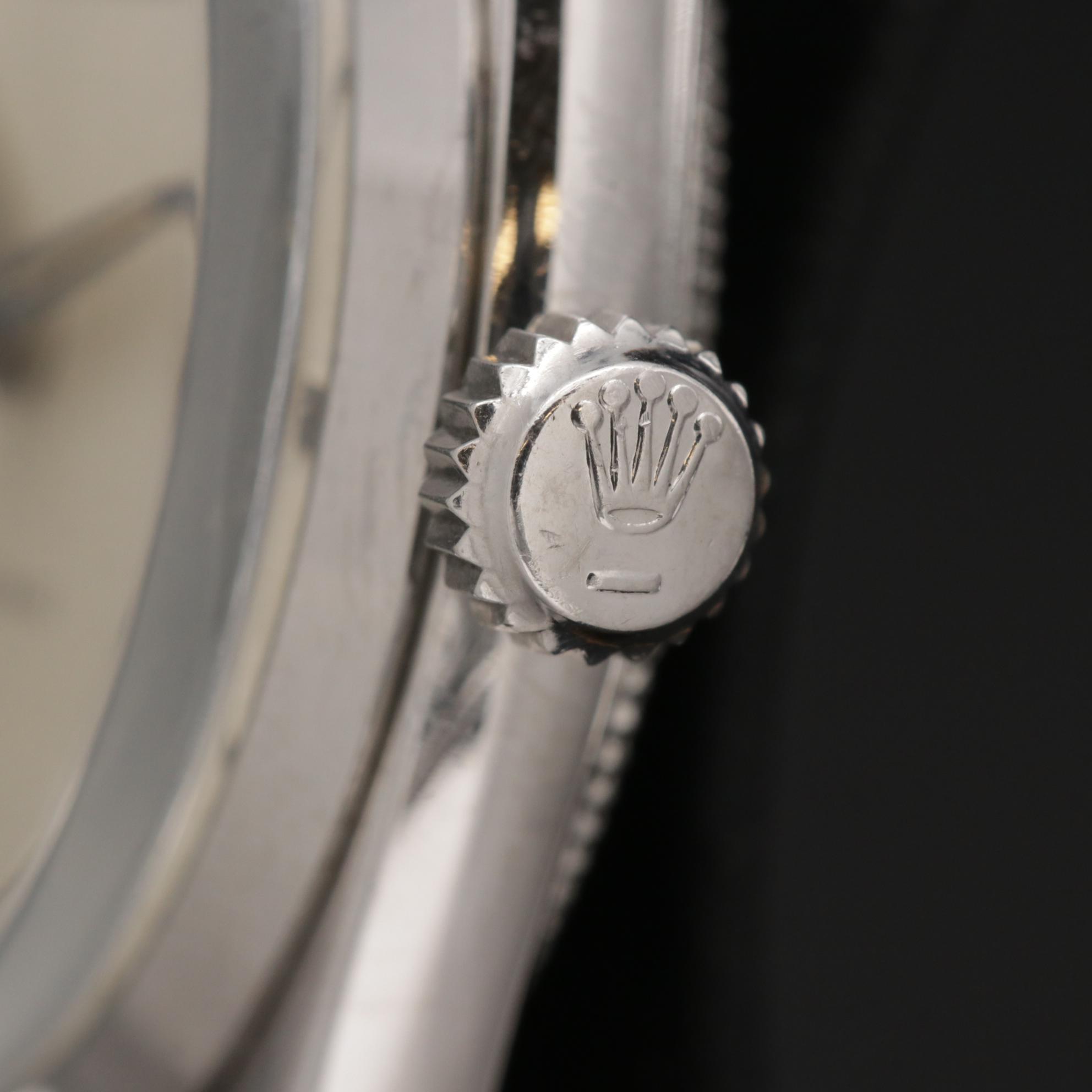 Vintage Rolex Oyster Speedking Stainless Steel Stem Wind Watch