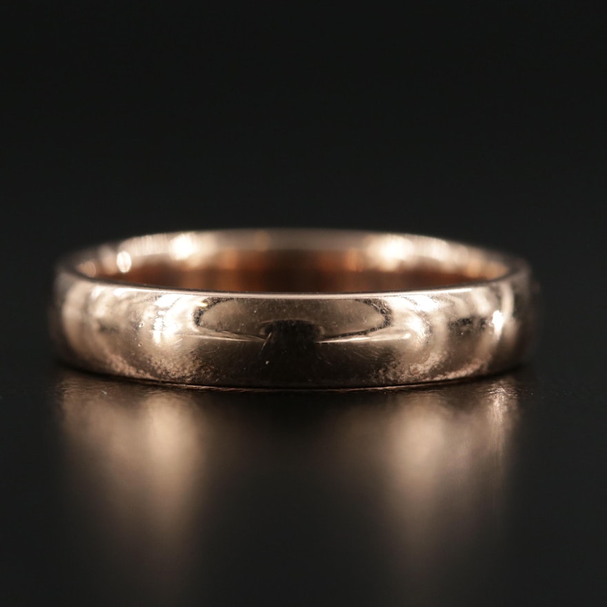 14K Rose Gold Band