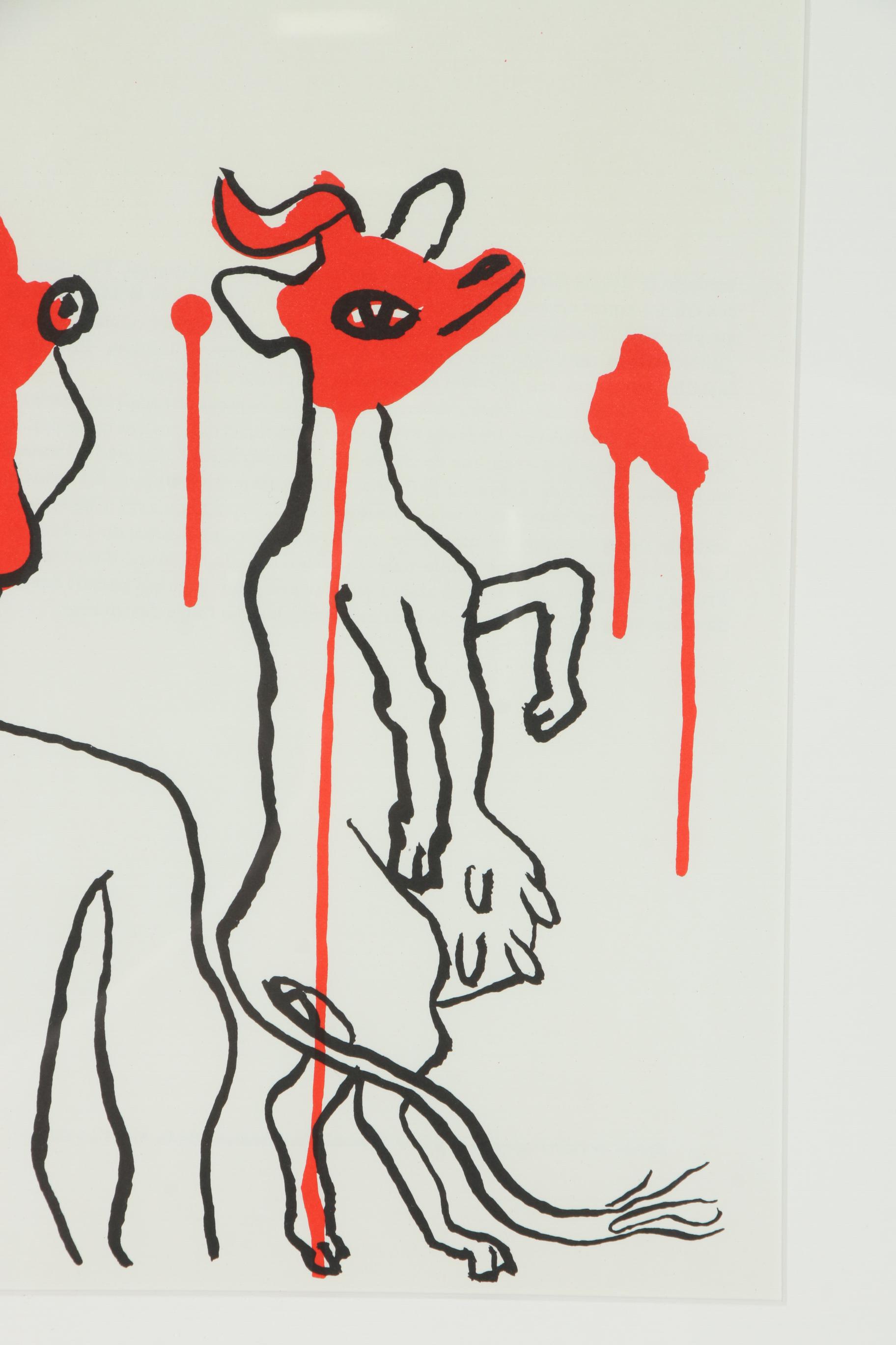 Alexander Calder Double-Page Color Lithograph for "Derrière le Miroir", 1966