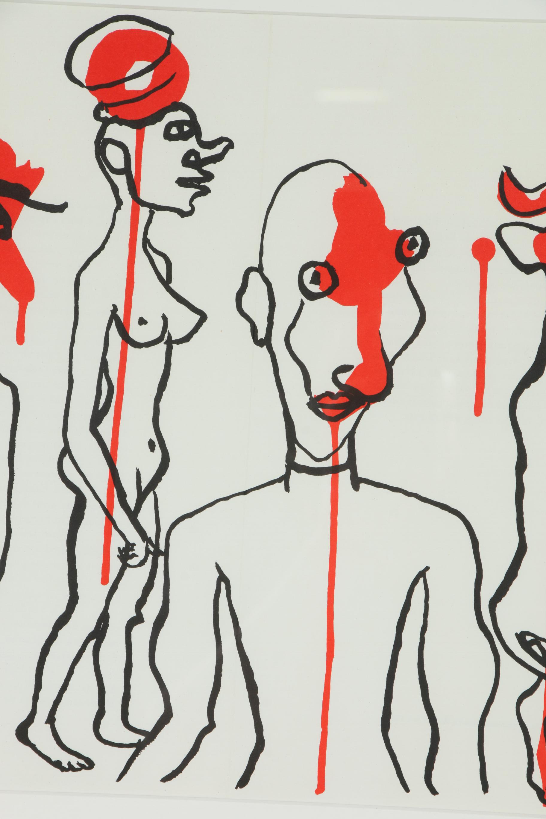 Alexander Calder Double-Page Color Lithograph for "Derrière le Miroir", 1966