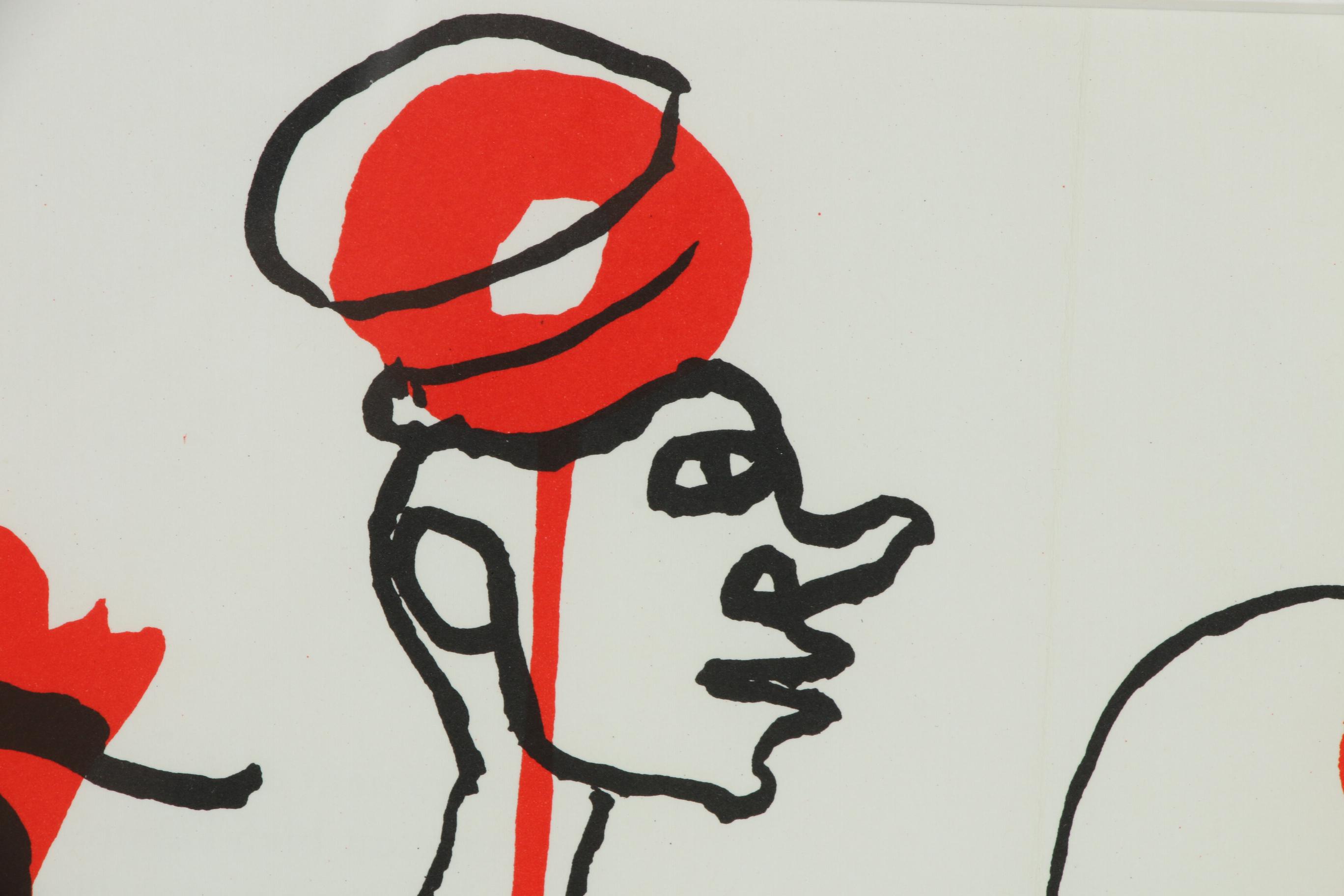 Alexander Calder Double-Page Color Lithograph for "Derrière le Miroir", 1966