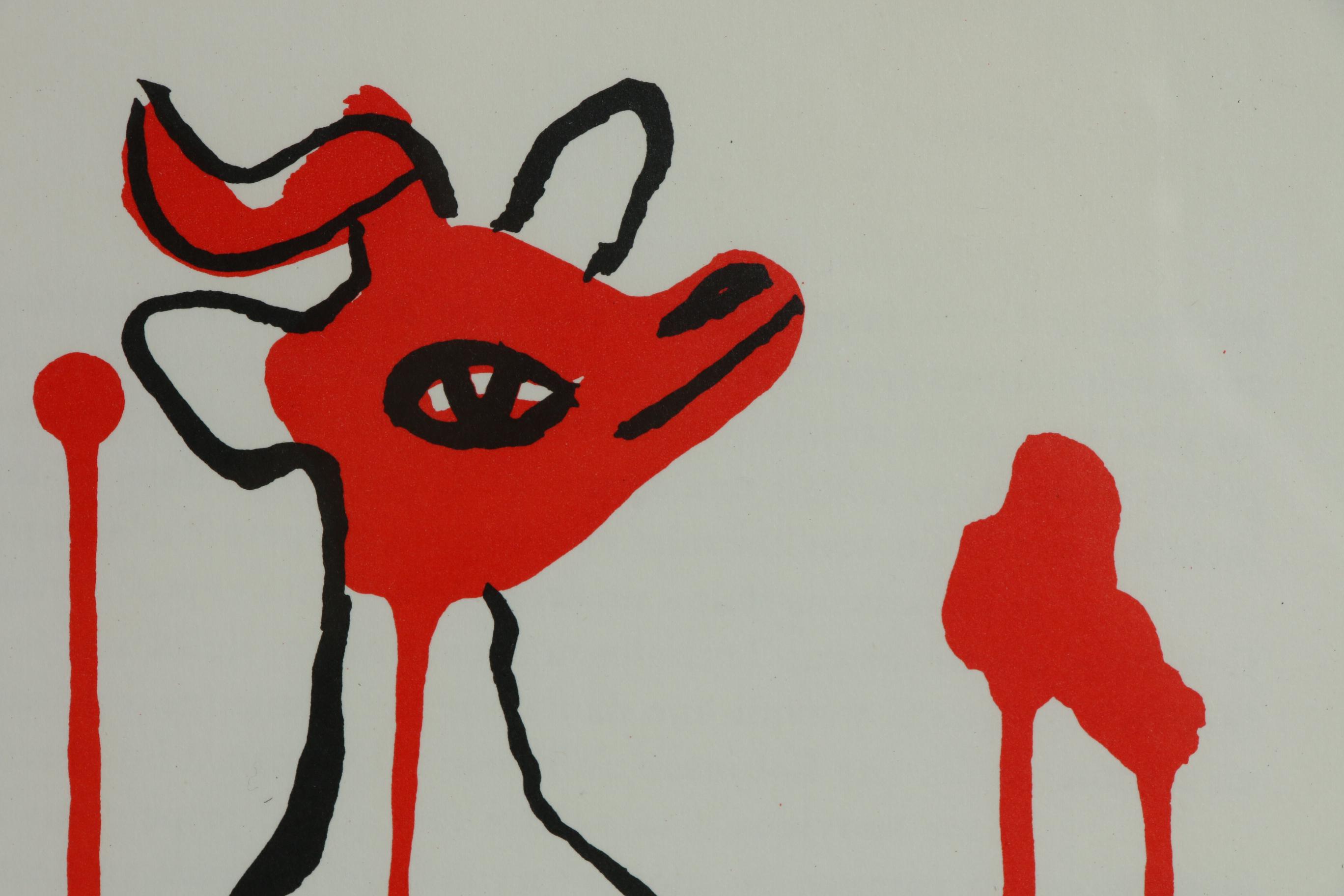 Alexander Calder Double-Page Color Lithograph for "Derrière le Miroir", 1966