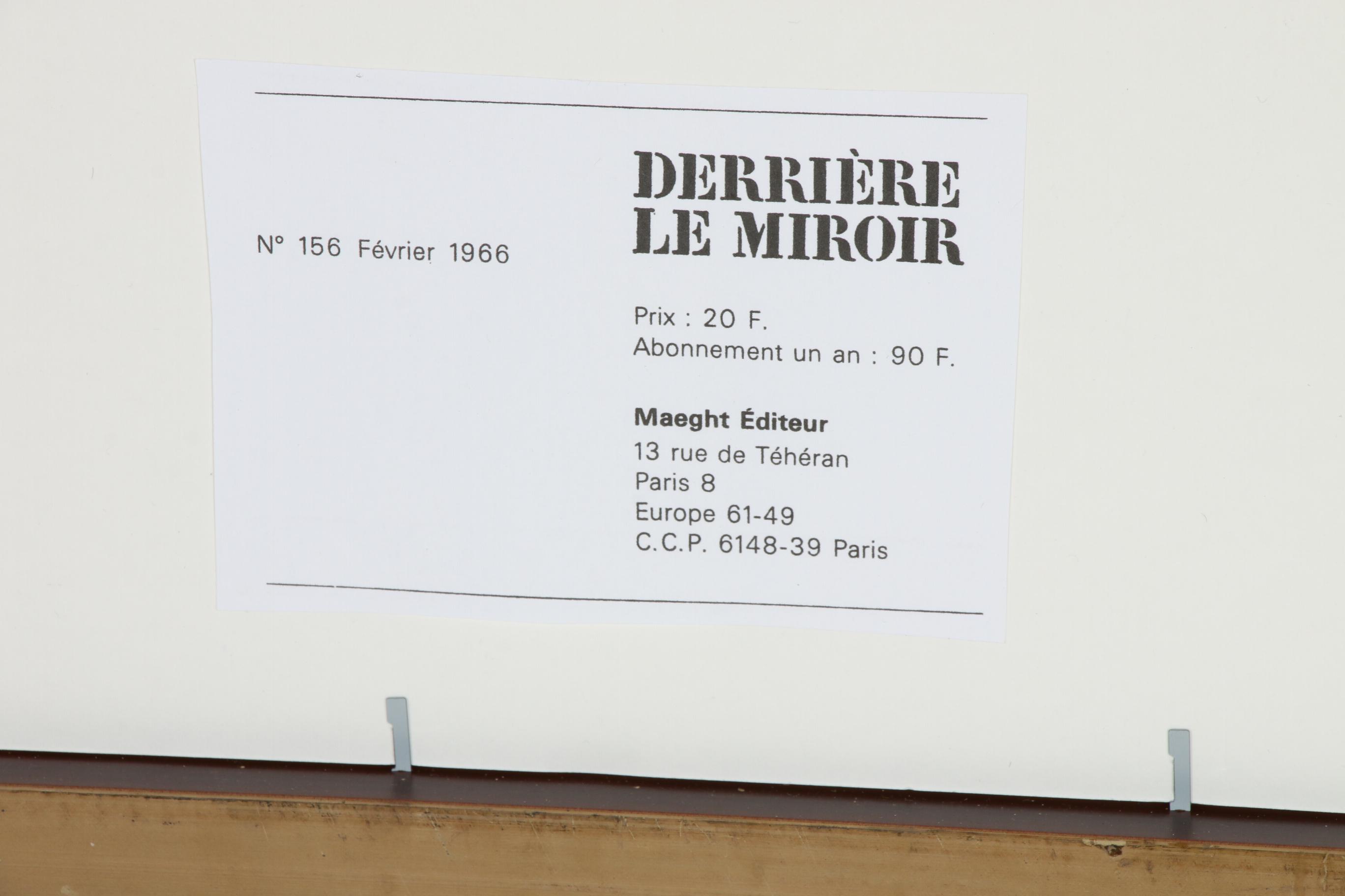 Alexander Calder Double-Page Color Lithograph for "Derrière le Miroir", 1966