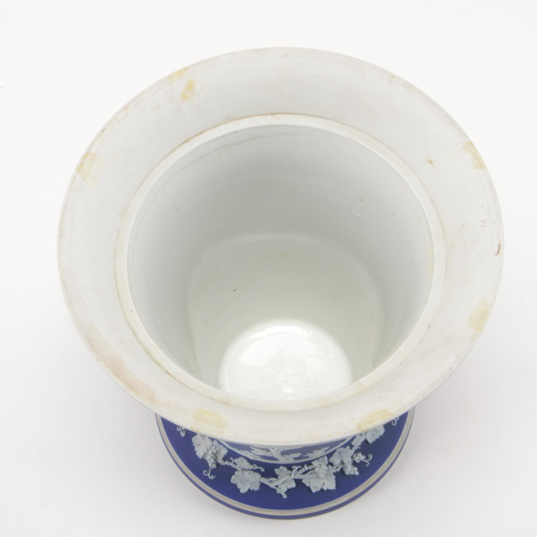 Wedgwood Jasperware Frog Vase and Queensware Trinket Box