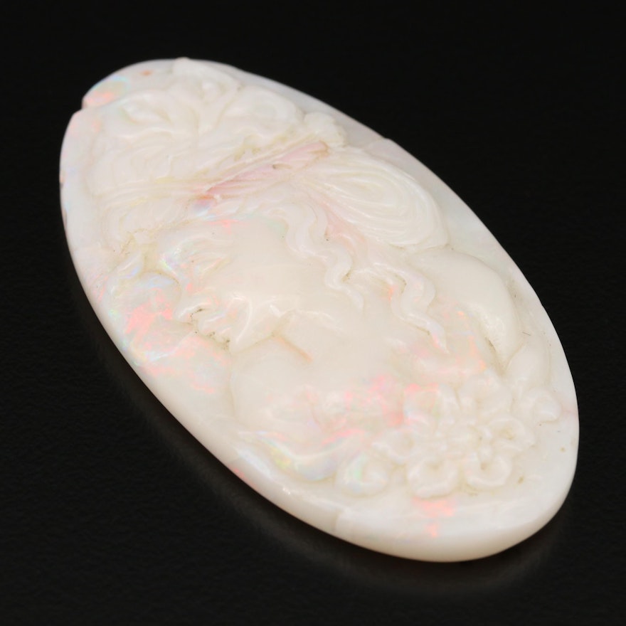 Loose Carved Cameo Opal