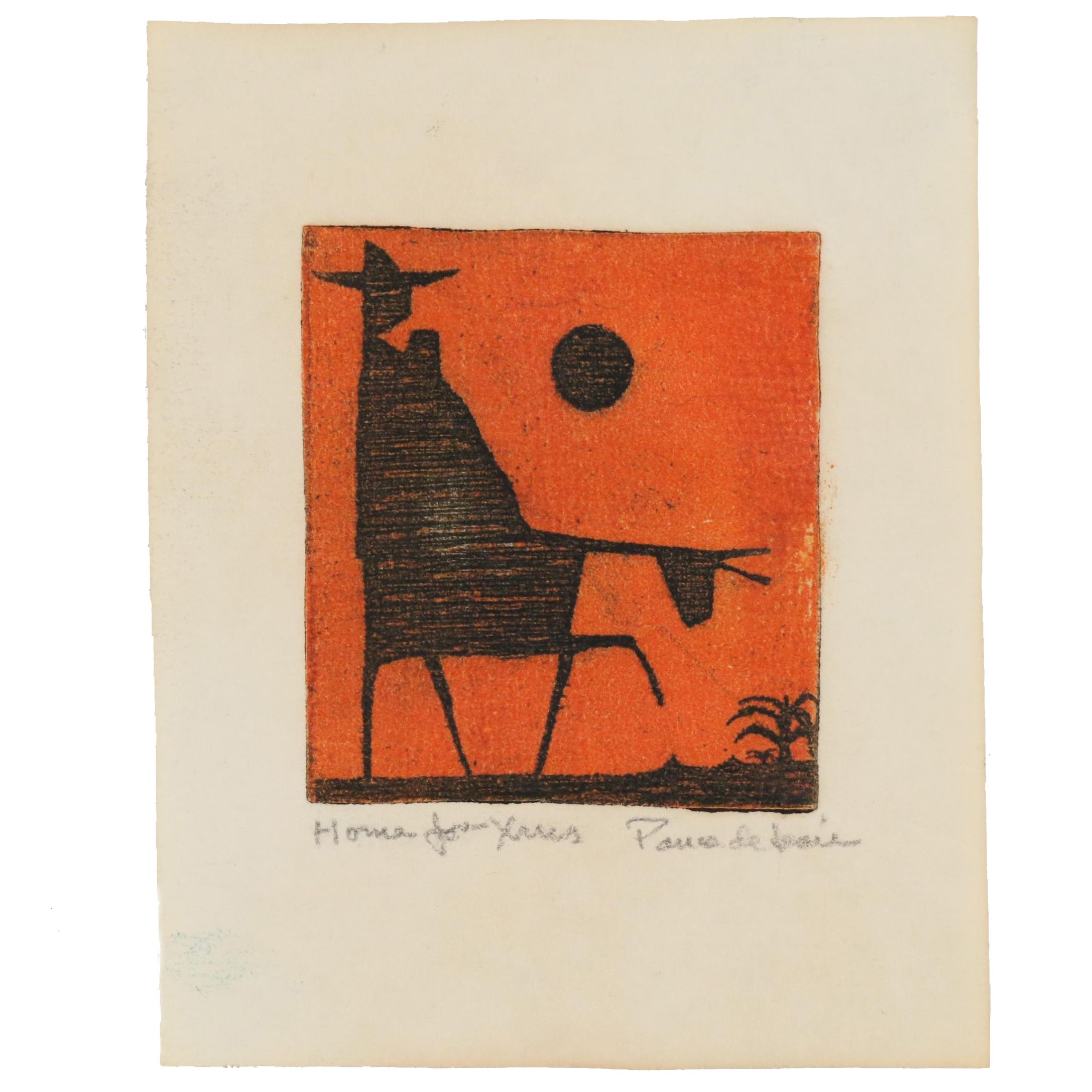 Michael Ponce de León Miniature Etching "Home for Xmas"