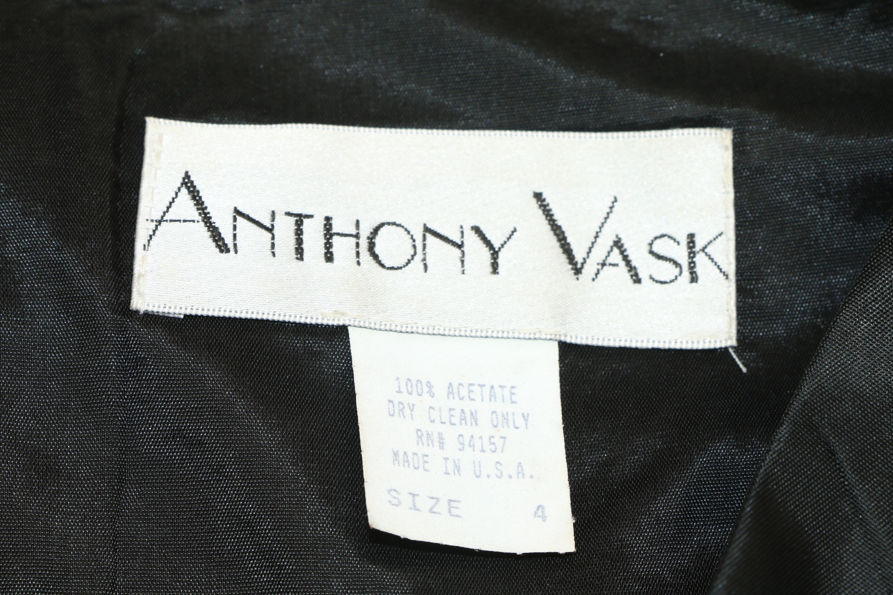 Anthony Vask and Other Sleeveless Gowns with Emanuel Ungaro Skirt