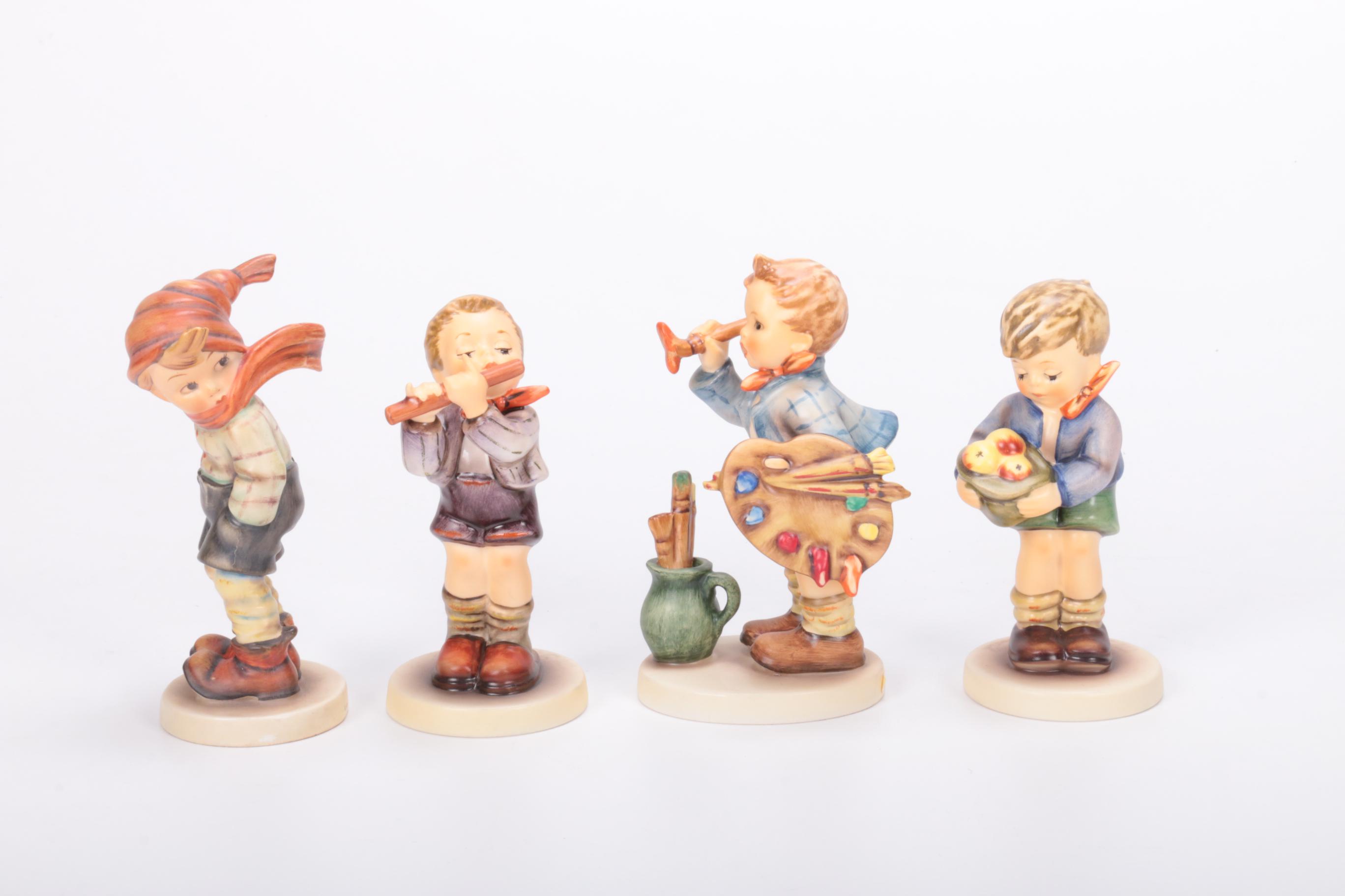 1935 "March Winds" Hummel and Collector's Club Porcelain Figurines