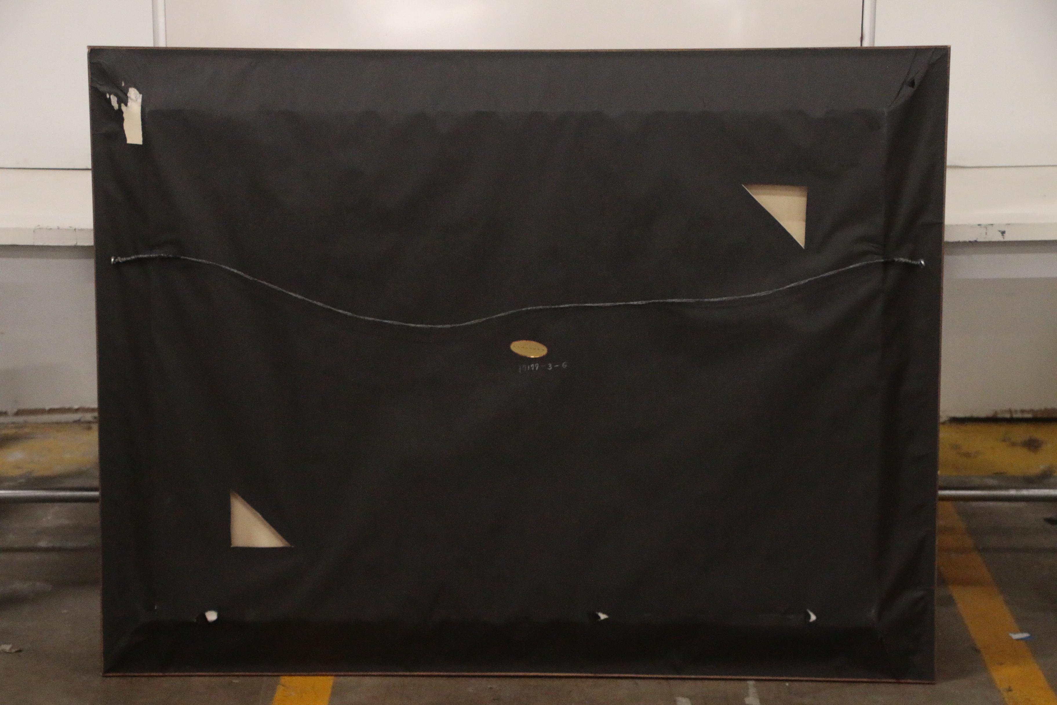 Michelle Puttmann Monumental Impressionistic Oil Painting of Terrace Scene