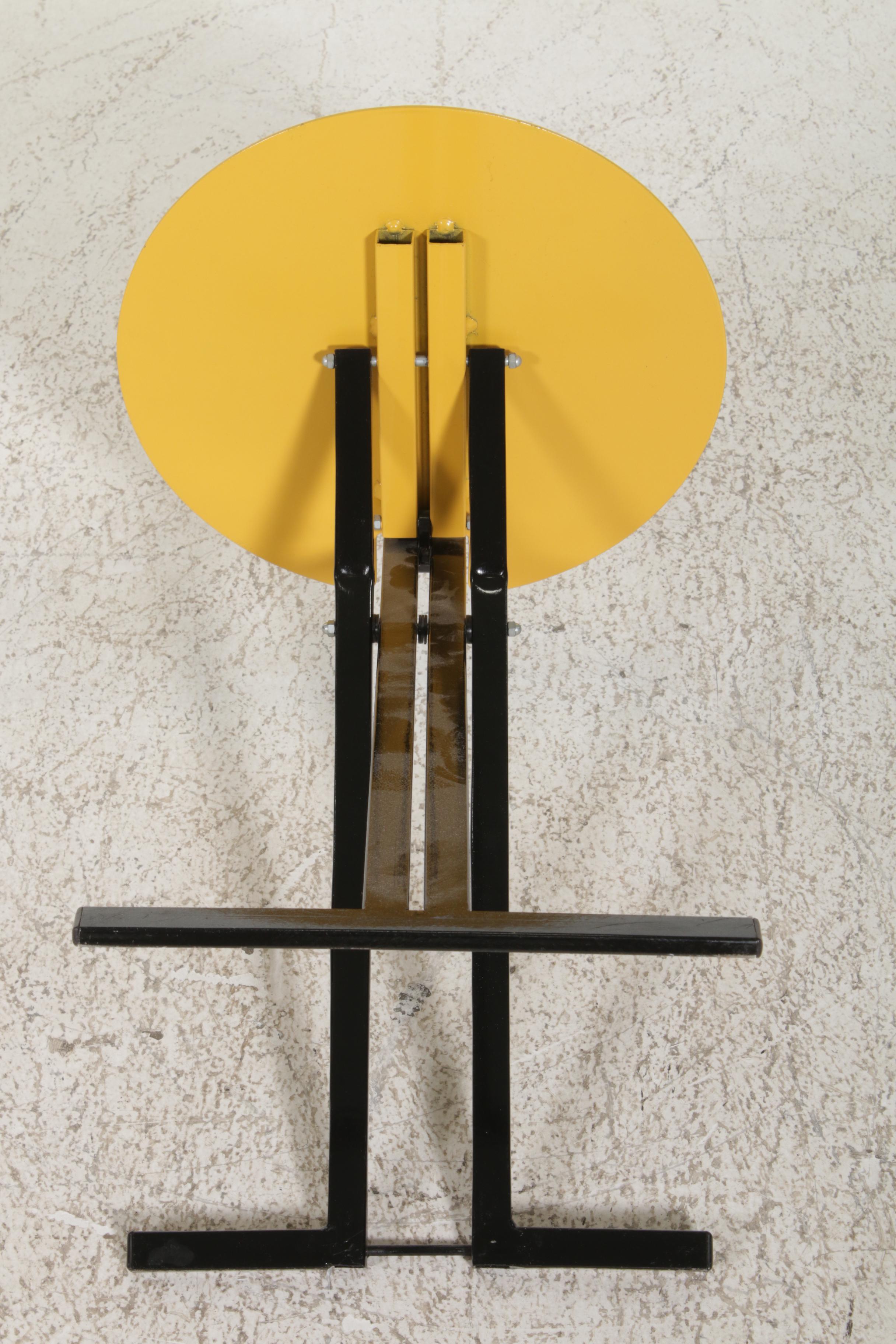 Memphis Style Metal Folding Chair, 1980s