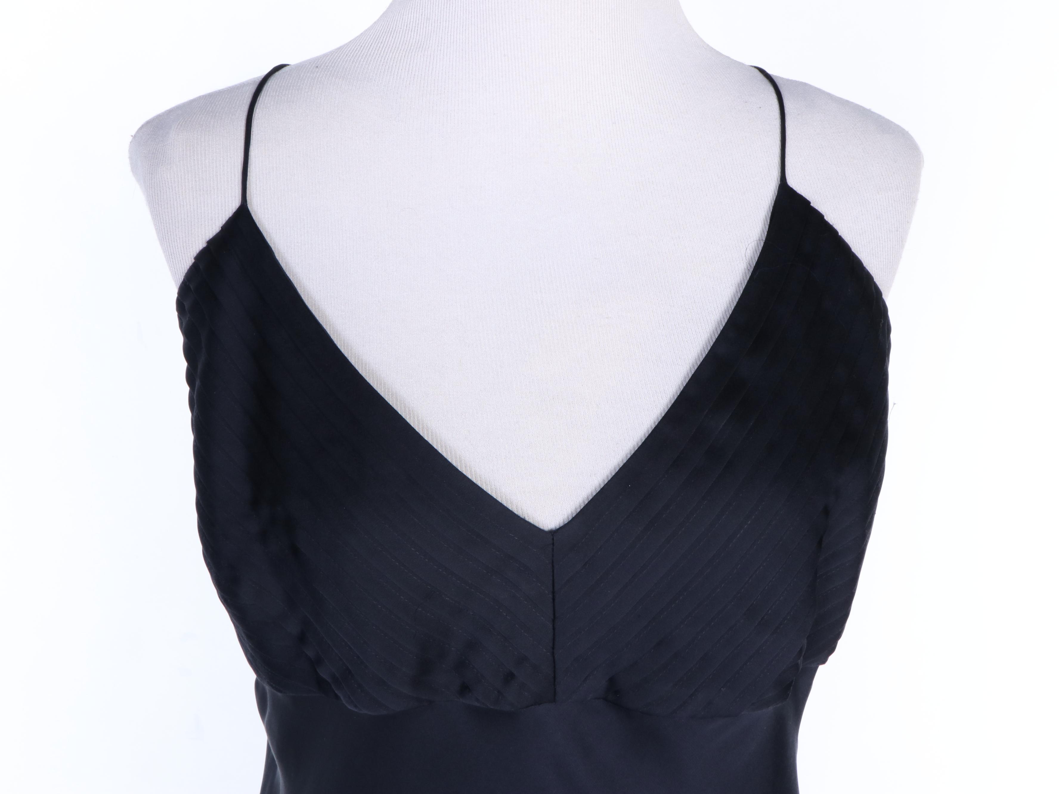 Ralph Lauren Black Label Navy Blue Silk Evening Slip Dress