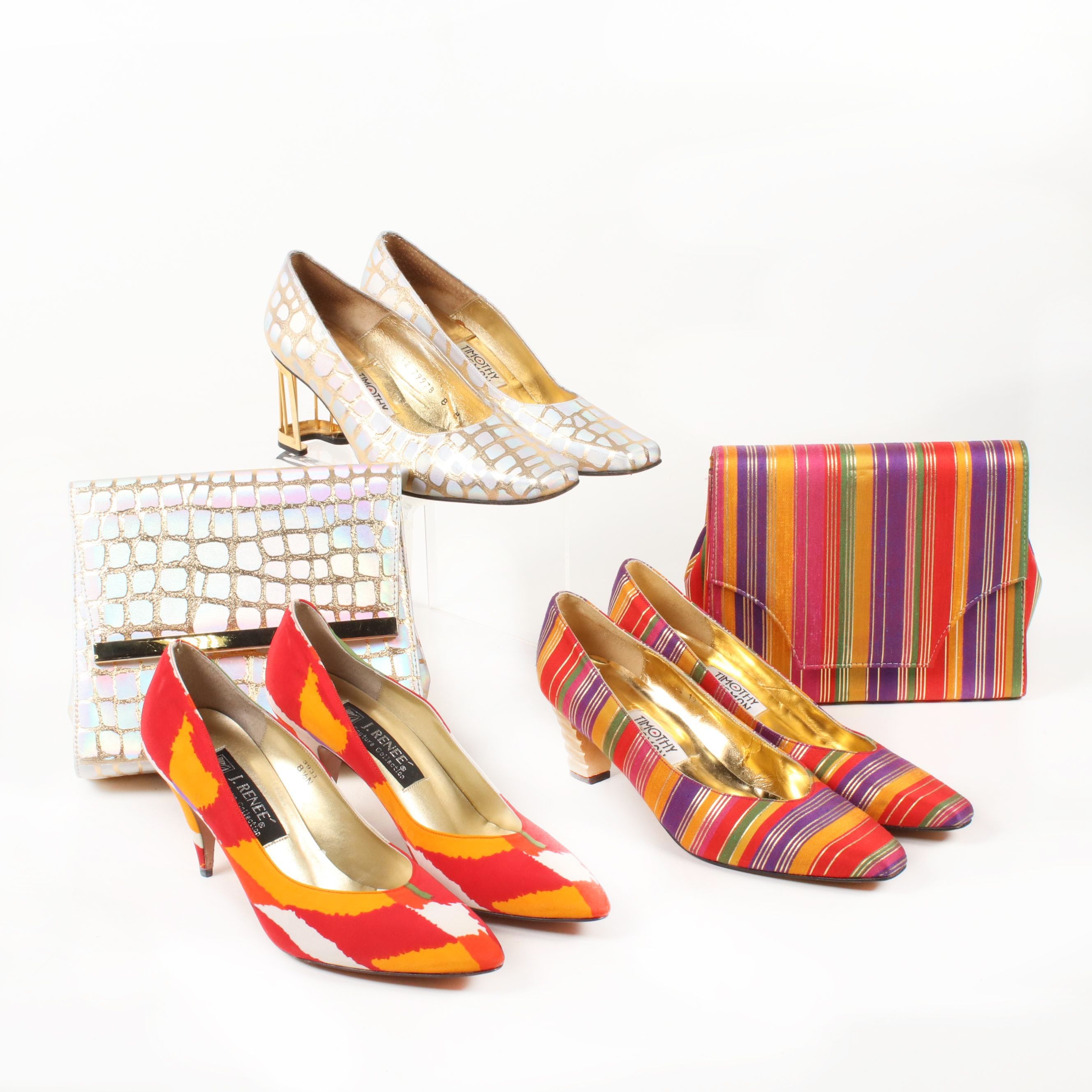 J. Reneé Couture Collection Pumps and Timothy Hitsman Pumps & Matching Clutches