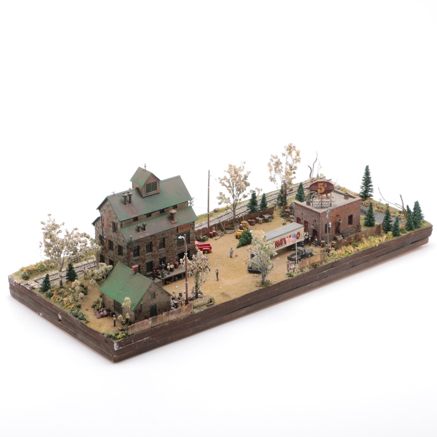 Handcrafted American Structures For Model Train Displays