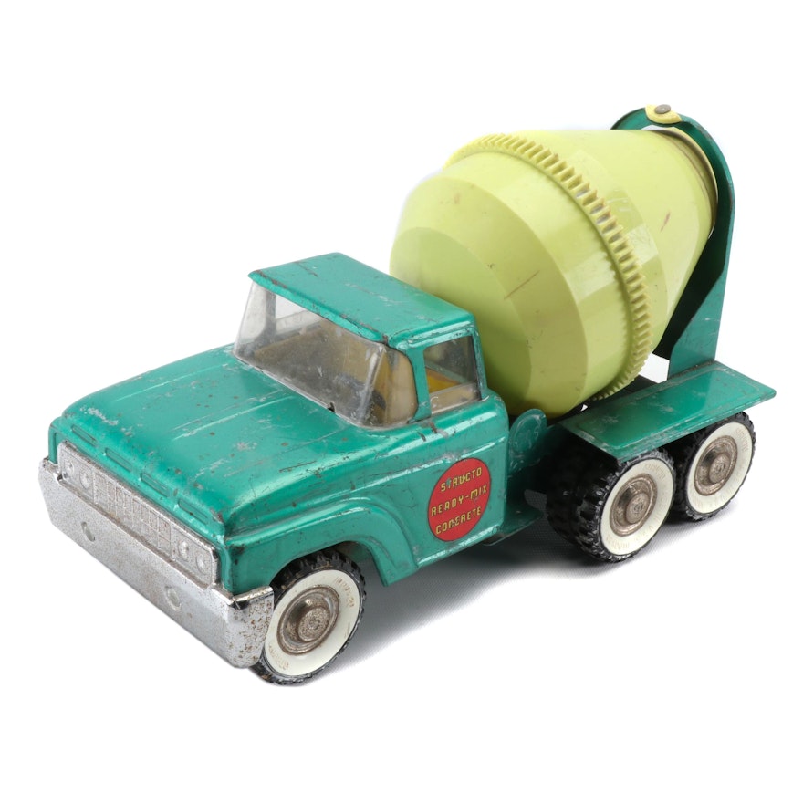 Structo "Ready-Mix" Pressed Steel and Plastic Concrete Toy Truck